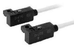 SMC D-F7PVL. D-F7NV/F7PV/F7BV, Solid State Switch, Rail Mounting, Grommet Perpendicular