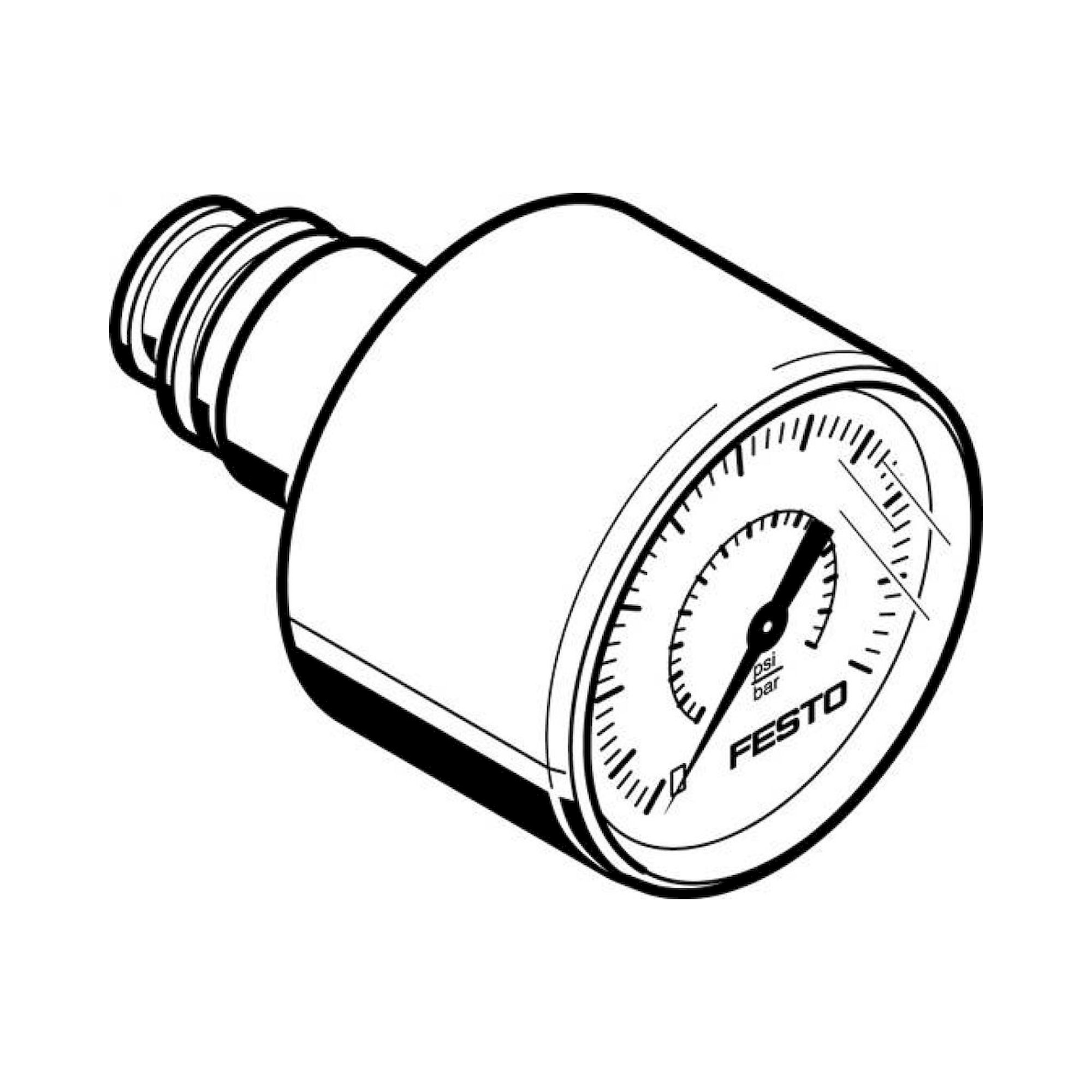 Festo PAGN-26-1.6M-P10 (563735) Pressure Gauge