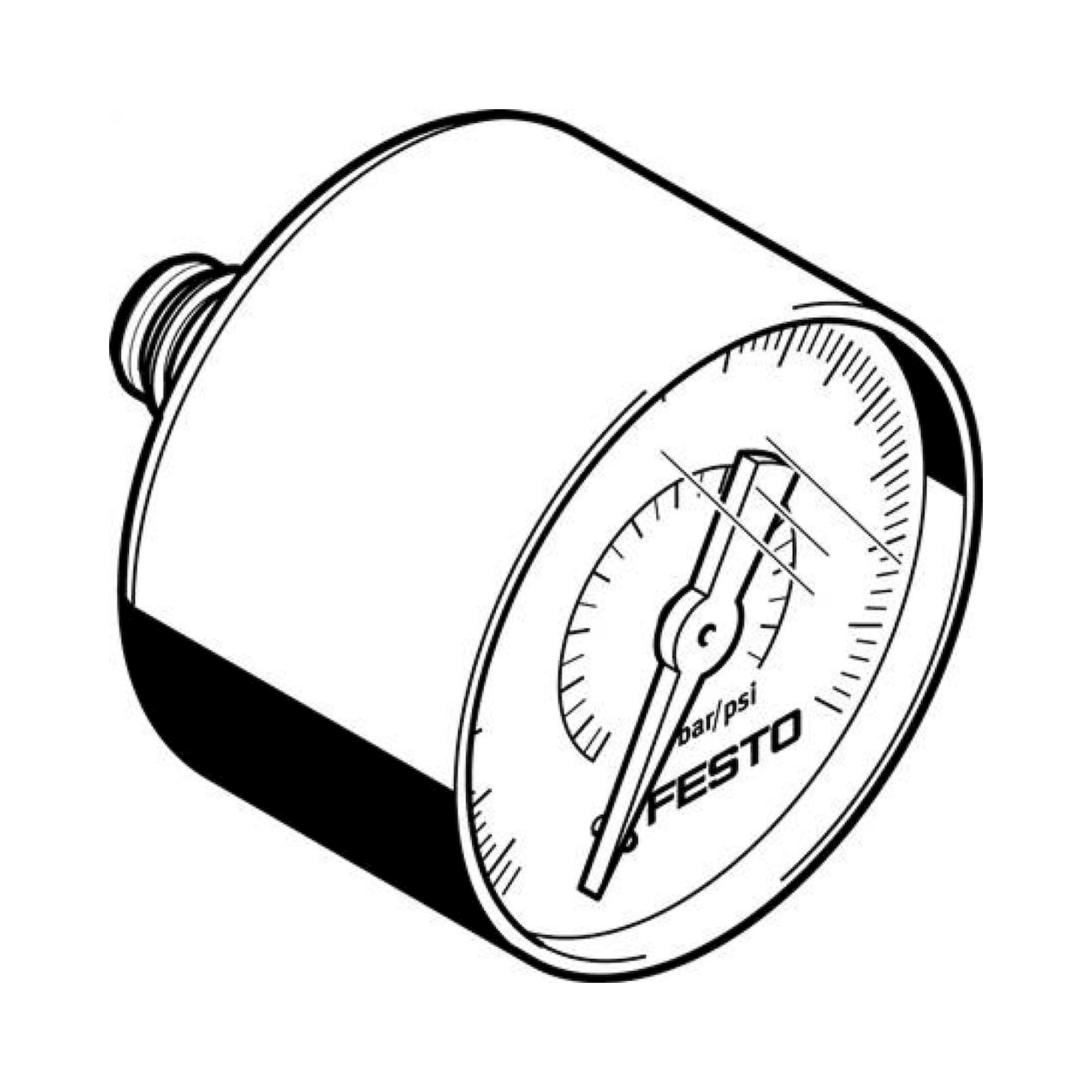 Festo PAGN-40-1.6M-P10 (563737) Pressure Gauge