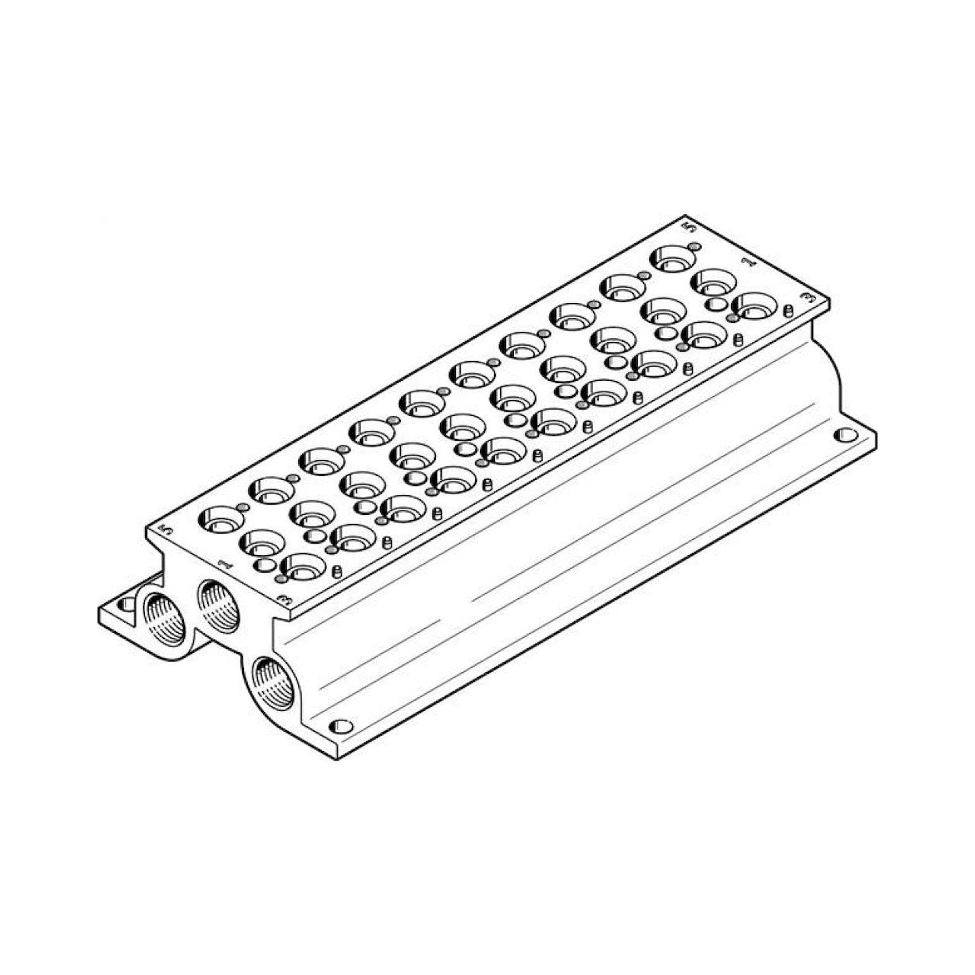 Festo CPE18-PRS-3/8-10 (543847) Manifold Block