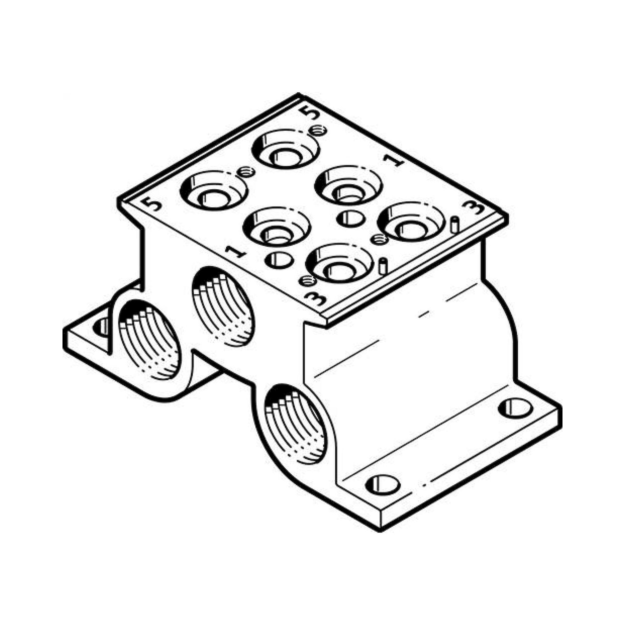 Festo CPE14-PRS-3/8-2 (543830) Anschlussblock