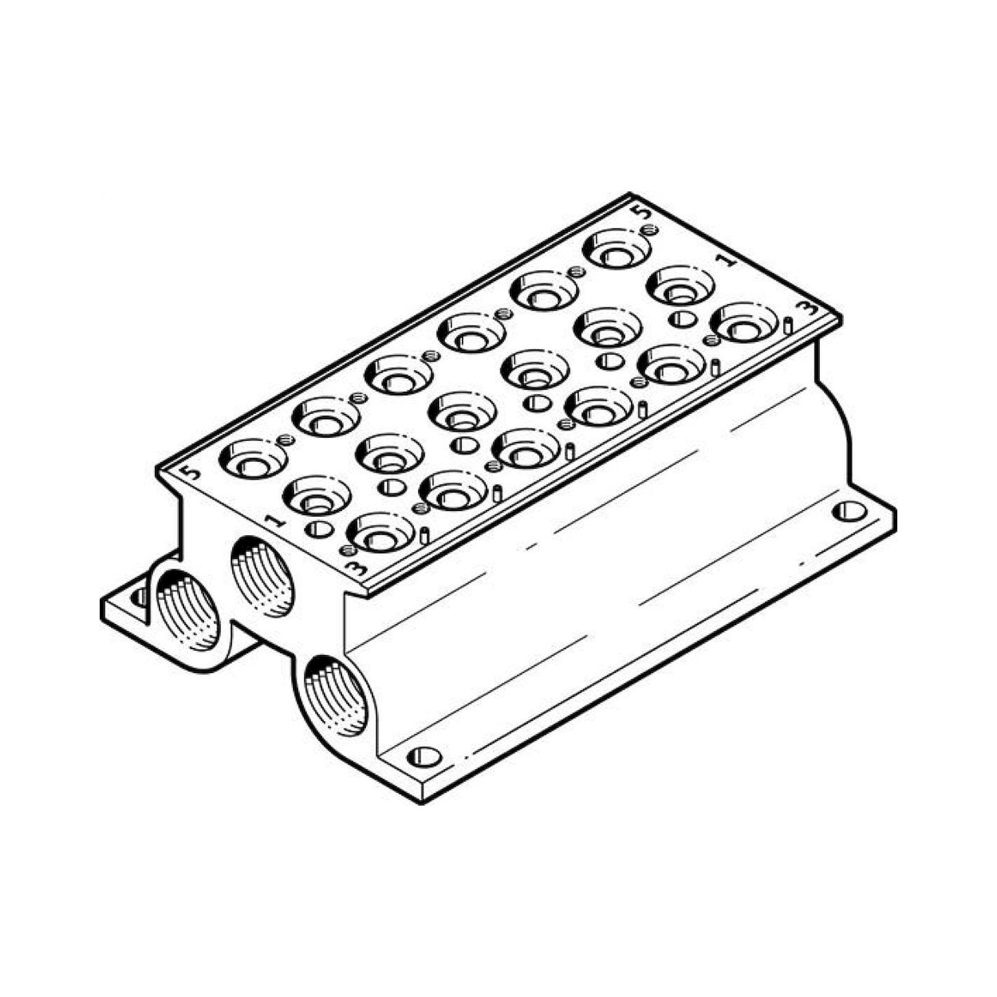 Festo CPE10-PRS-1/4-6 (543825) Anschlussblock