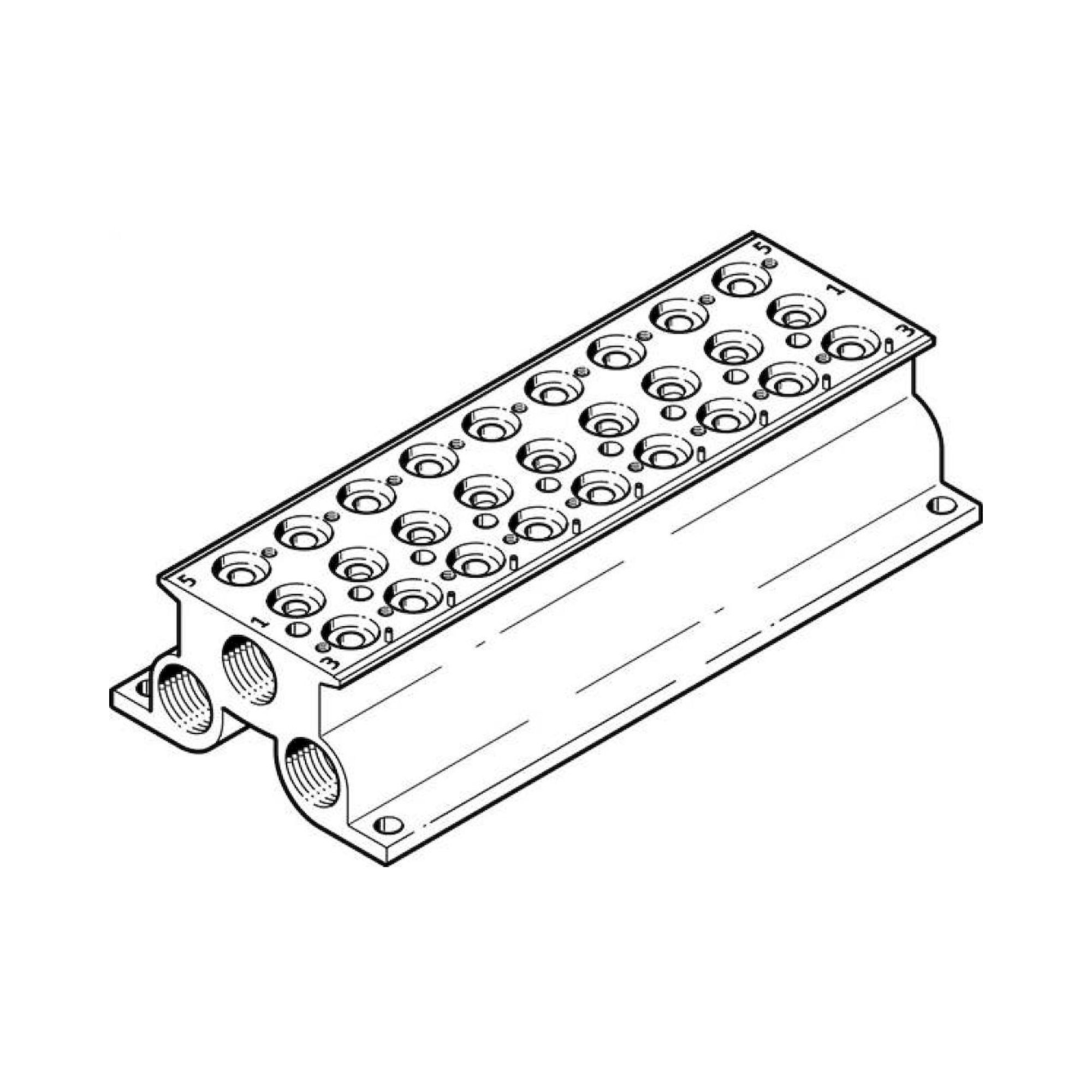 Festo CPE10-PRS-1/4-9 (543828) Anschlussblock