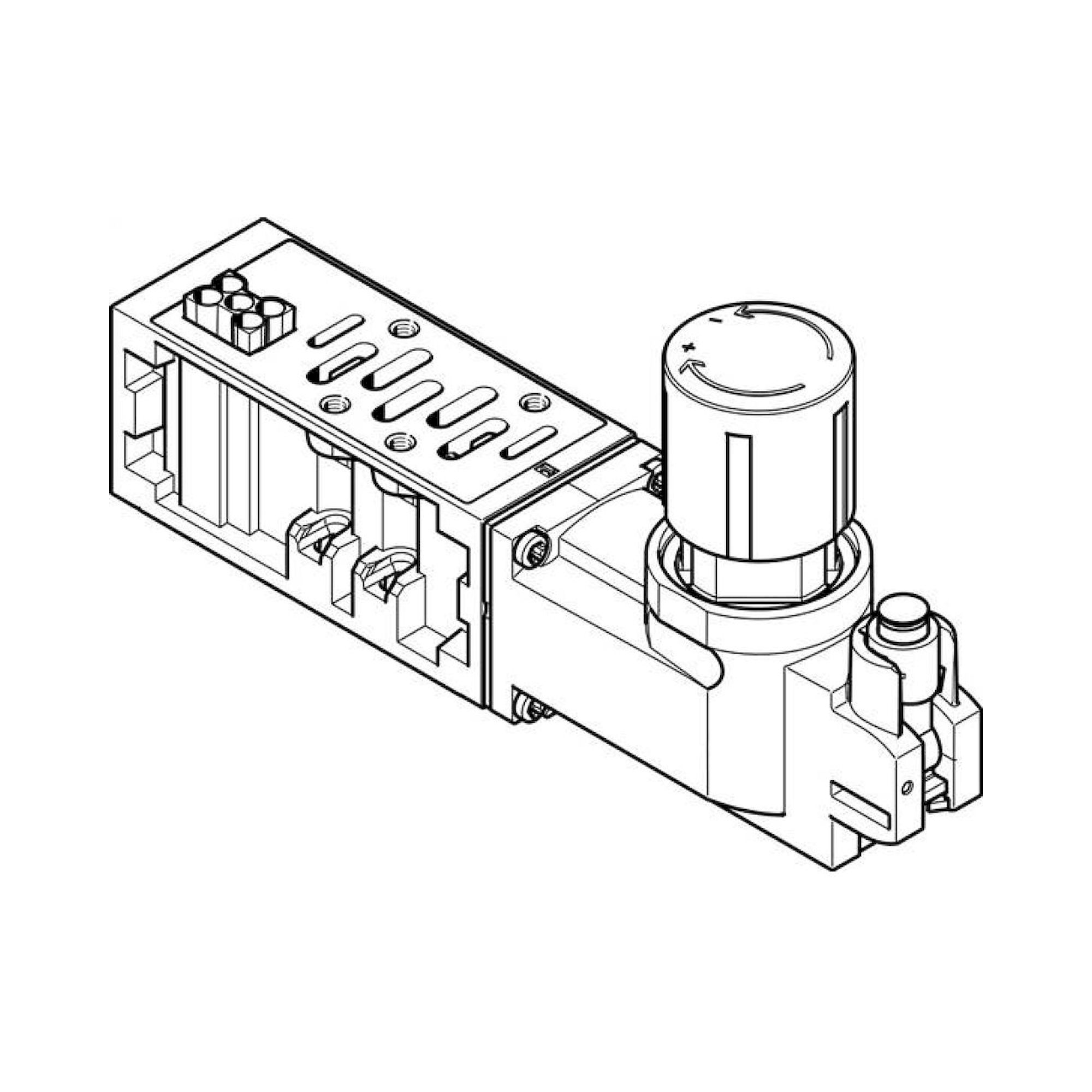 Festo VABF-S2-2-R1C2-C-10 (555772) Reglerplatte