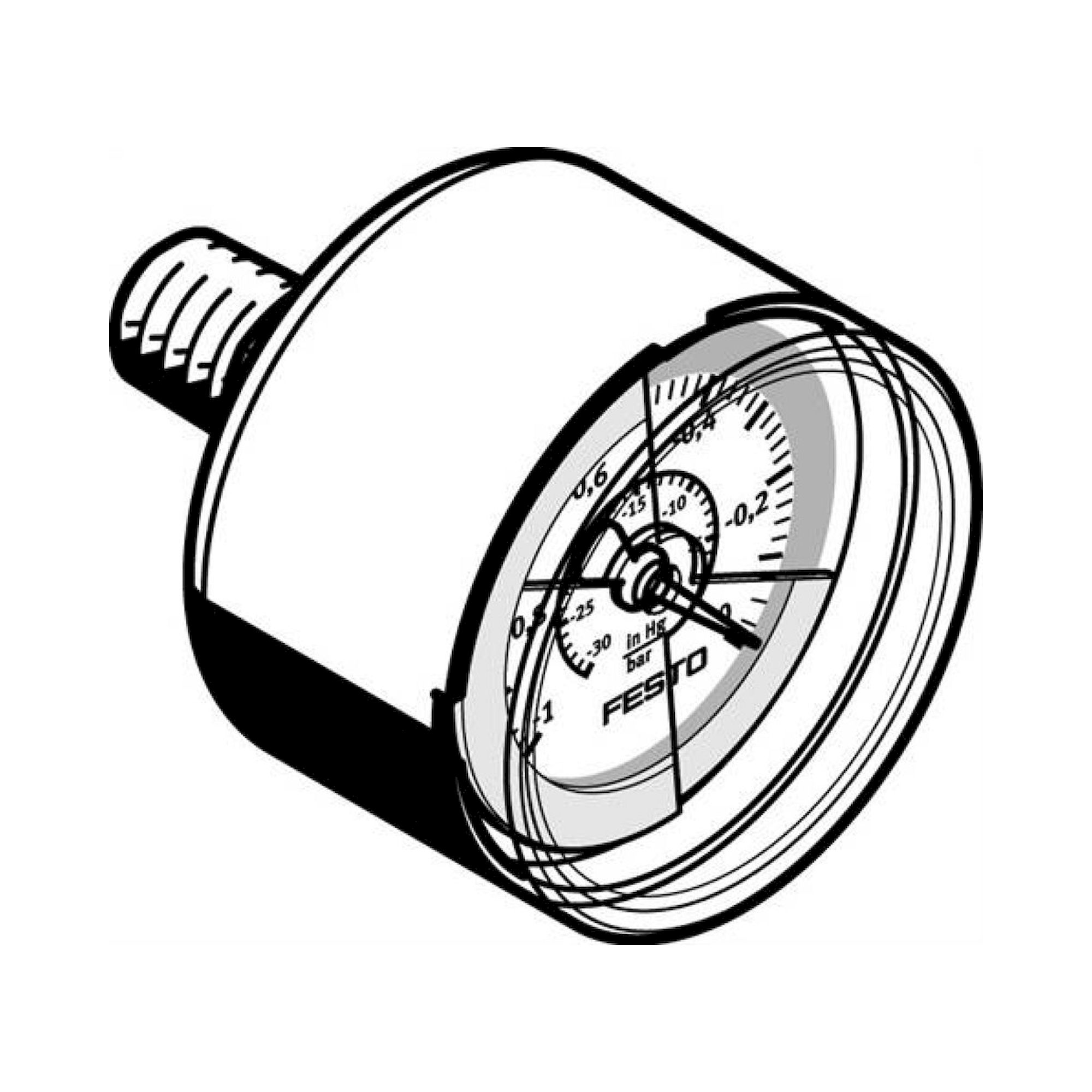 Festo VAM-40-V1/0-R1/8-E-RG (547842) Vakuummeter