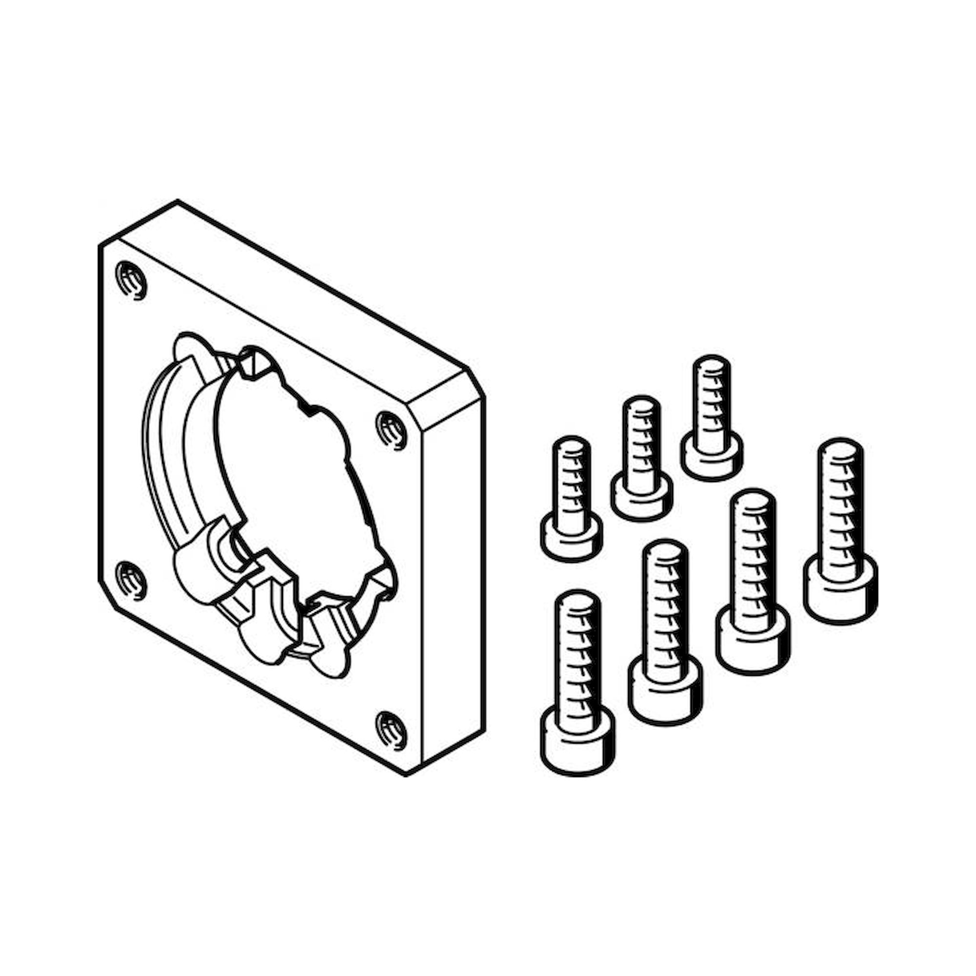 Festo EAMF-A-44A/B-55A (529942) Motorflansch
