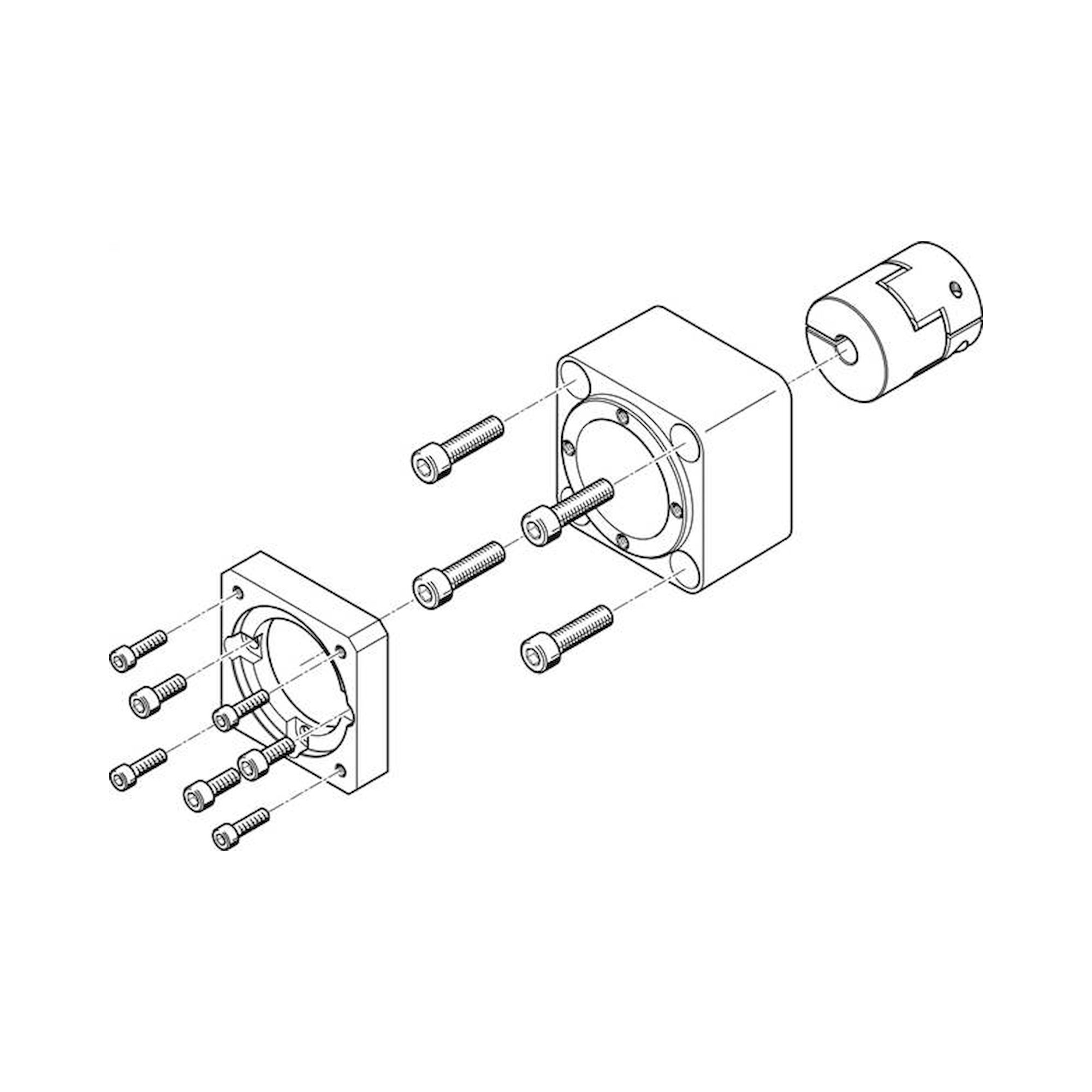 Festo EAMM-A-D60-70A (543161) Axialbausatz