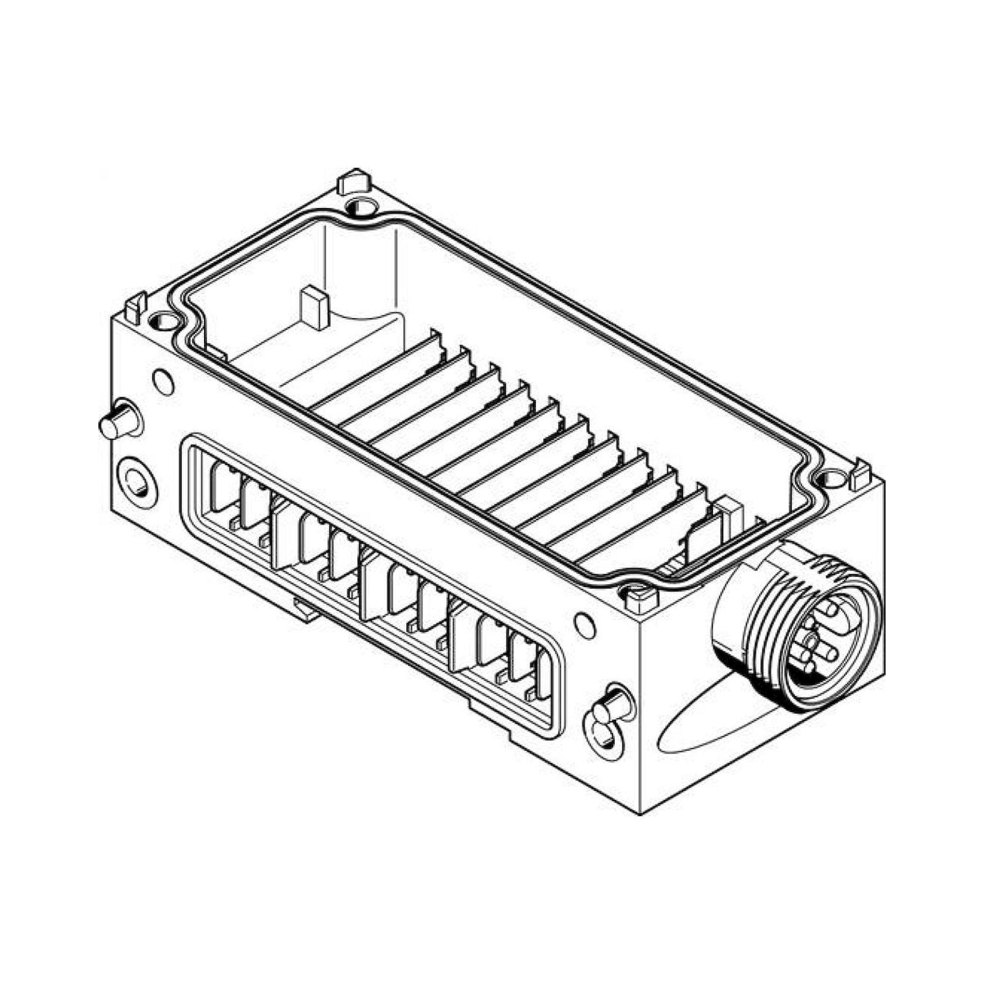 Festo CPX-M-GE-EV-S-7/8-CIP-4P (568956) Verkettungsblock