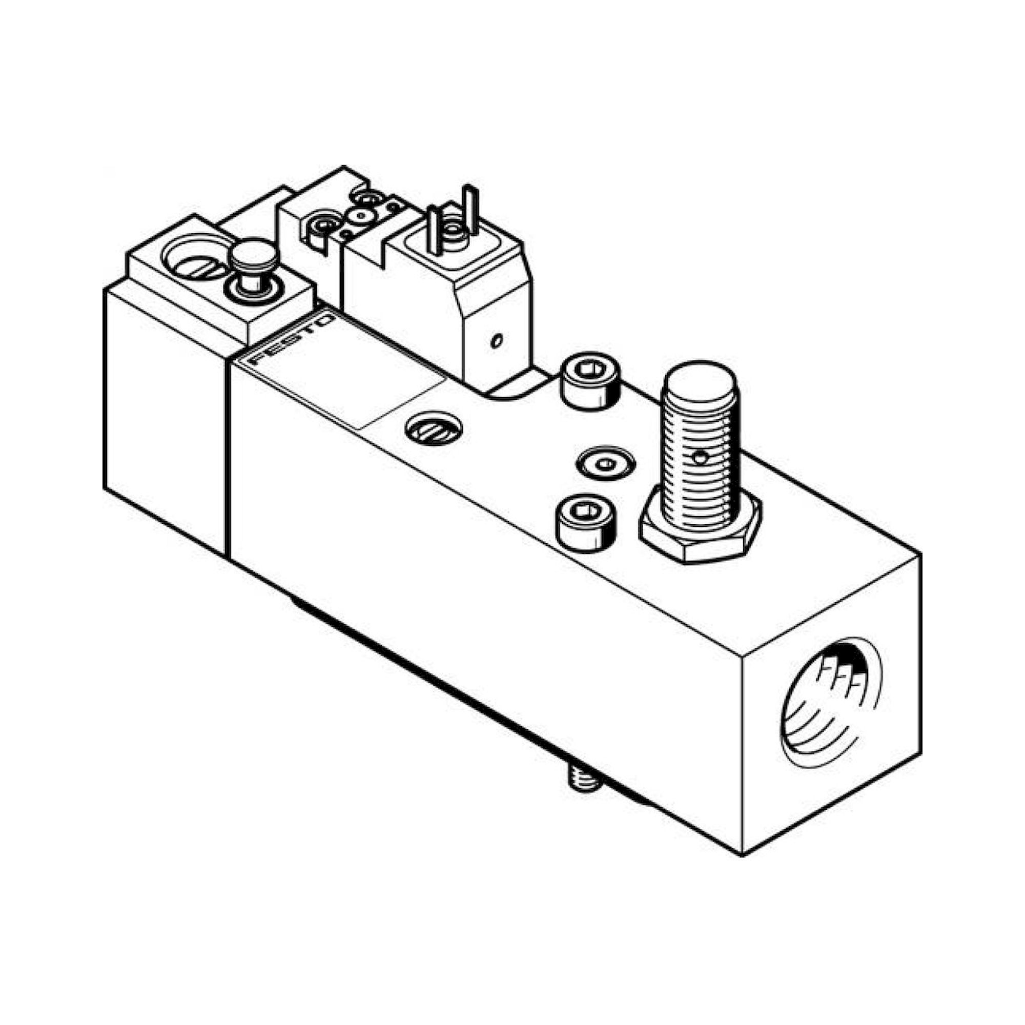 Festo VABF-S6-1-P5A4-G12-4-1-N (558233) Soft-Start Valve