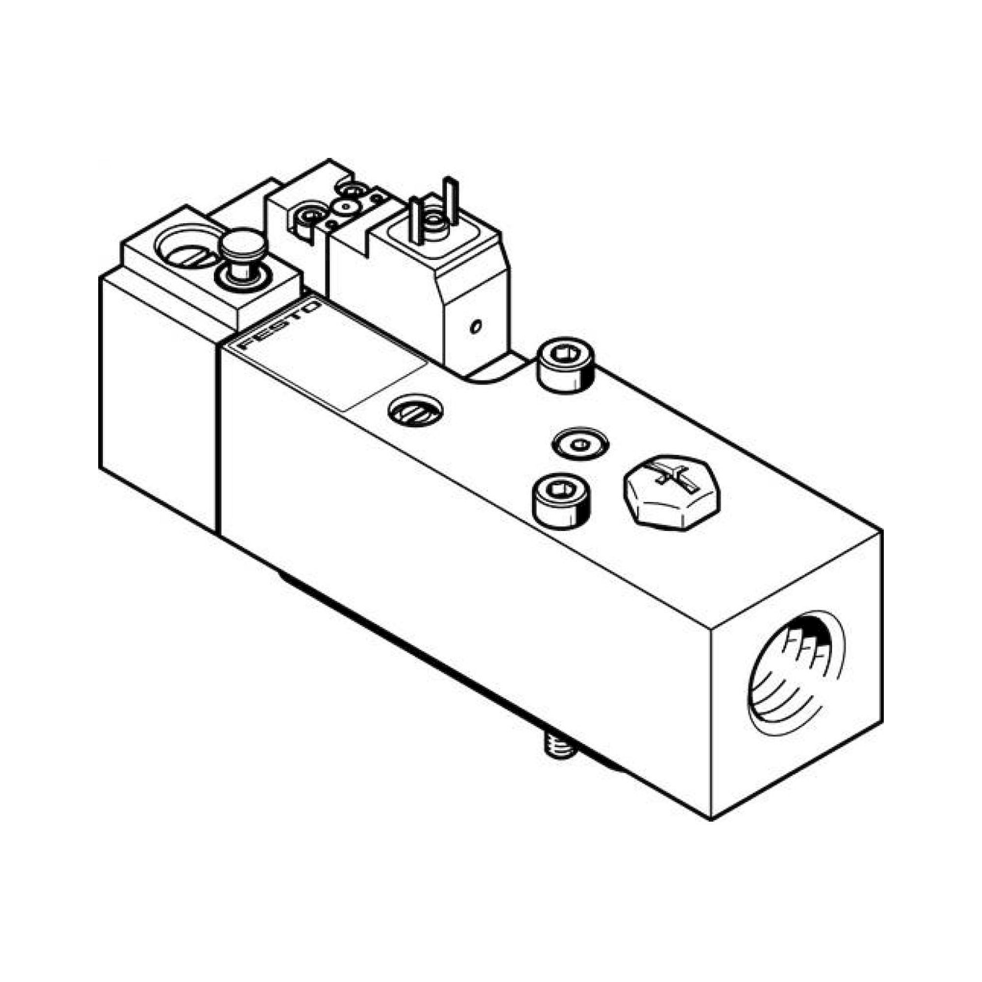 Festo VABF-S6-1-P5A4-G12-4-1 (558230) Soft-Start Valve