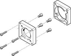 Festo Eamf-A-48A-60G/H (558019) Motor Flange