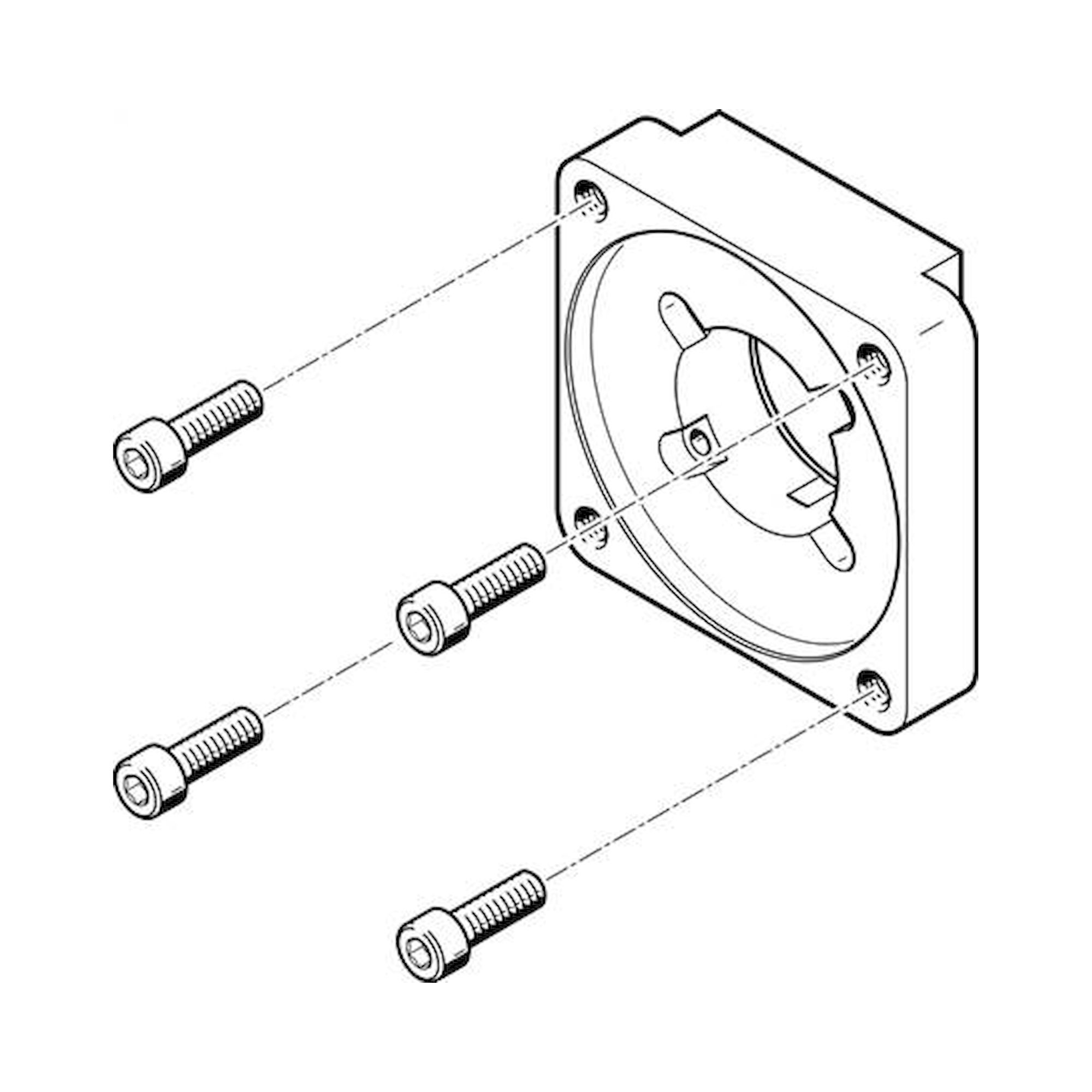 Festo Eamf-A-48A-100A (558020) Motor Flange