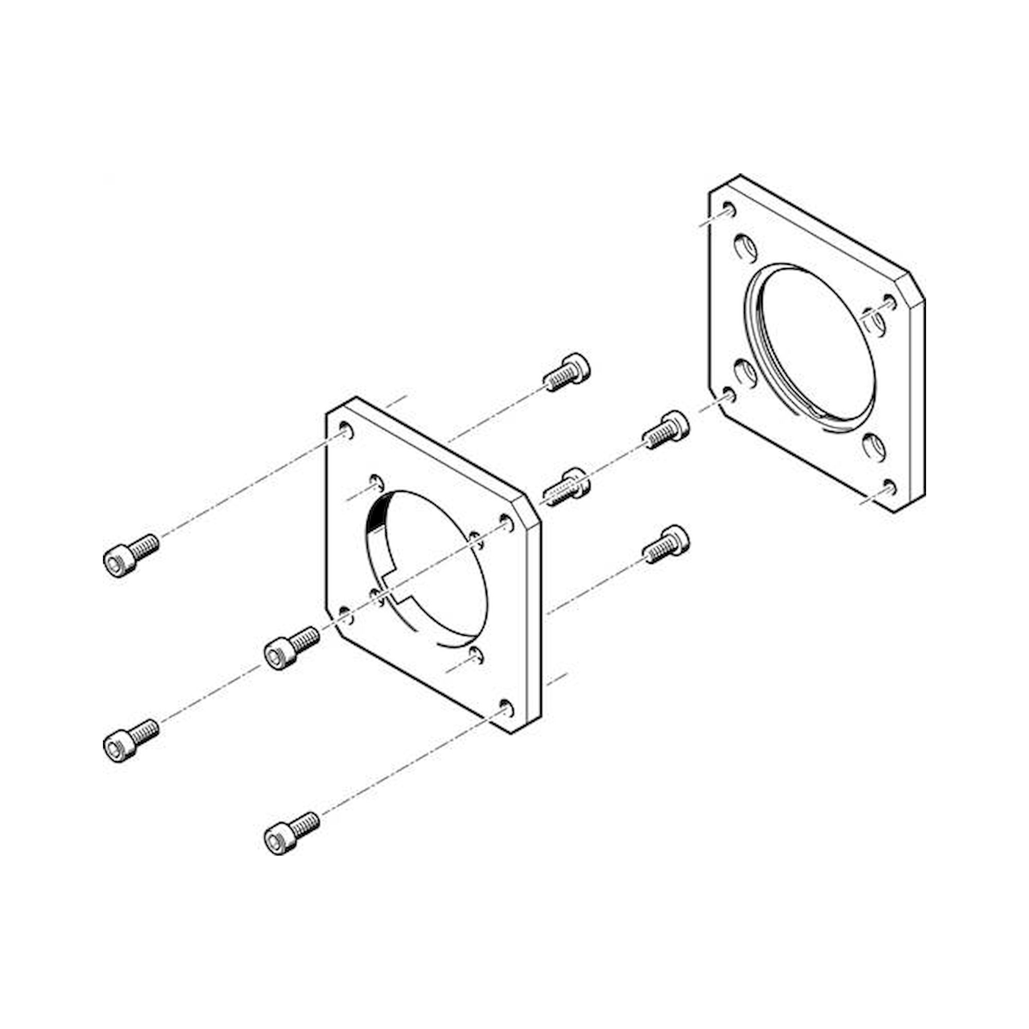 Festo EAMF-A-62A-80G (558021) Motorflansch