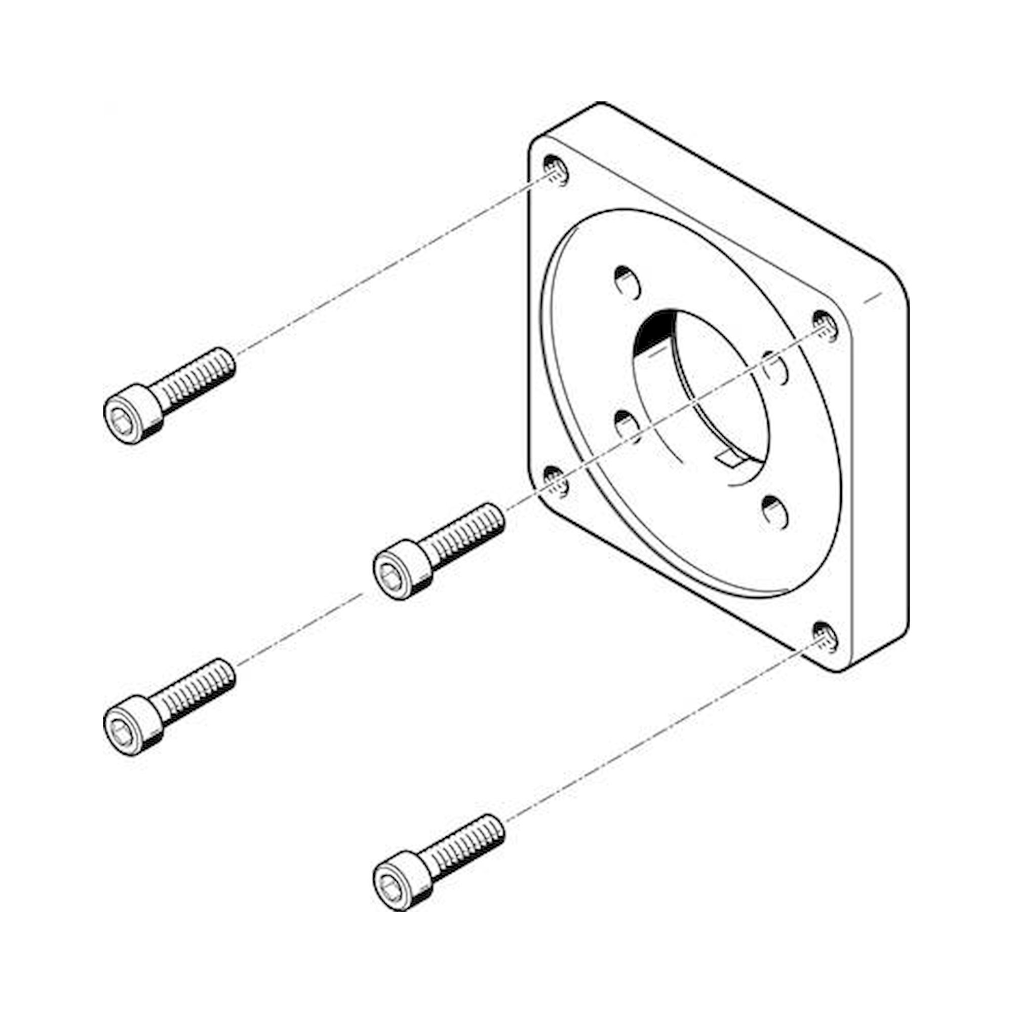Festo EAMF-A-62A-140A (558022) Motorflansch