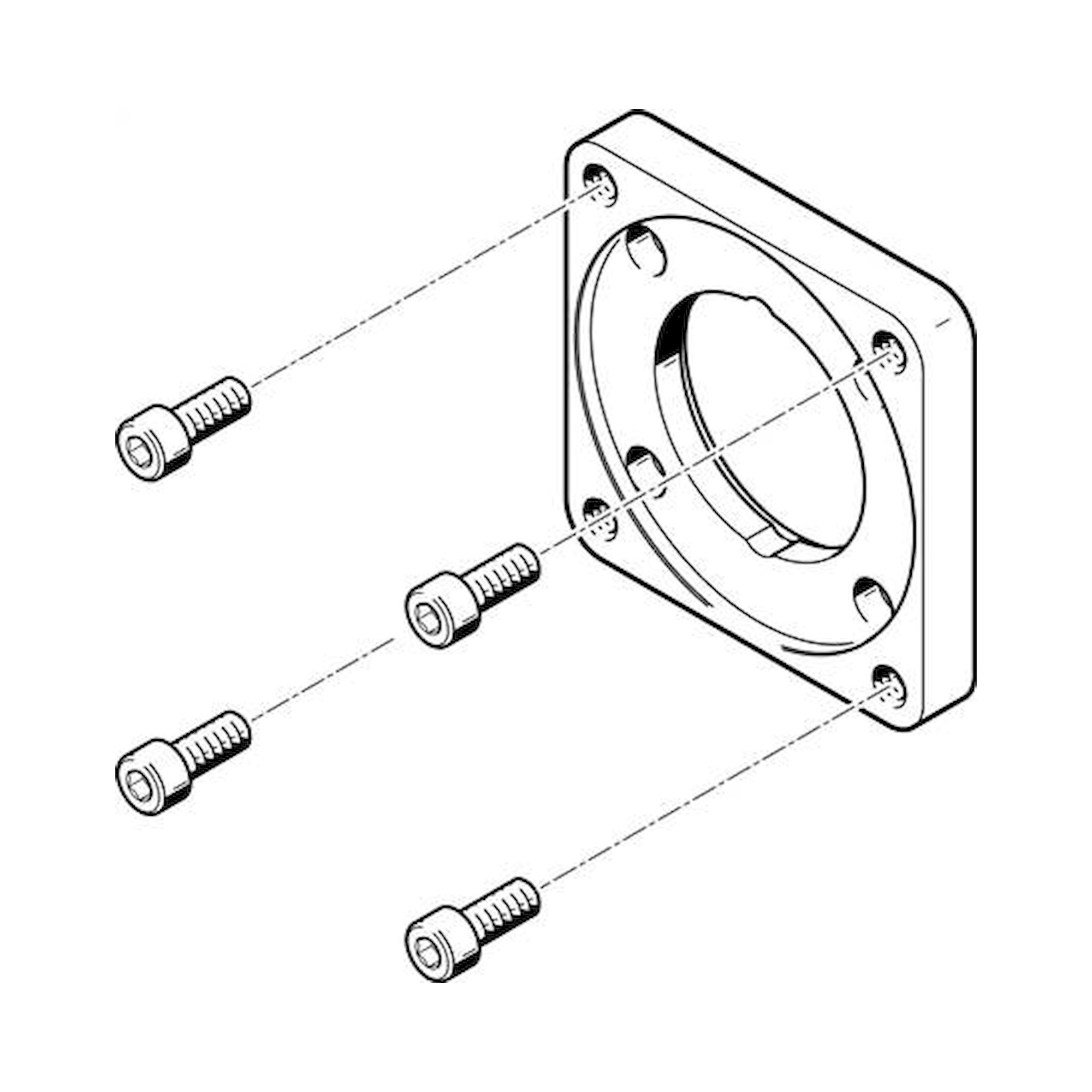 Festo EAMF-A-62A-100A (558026) Motorflansch