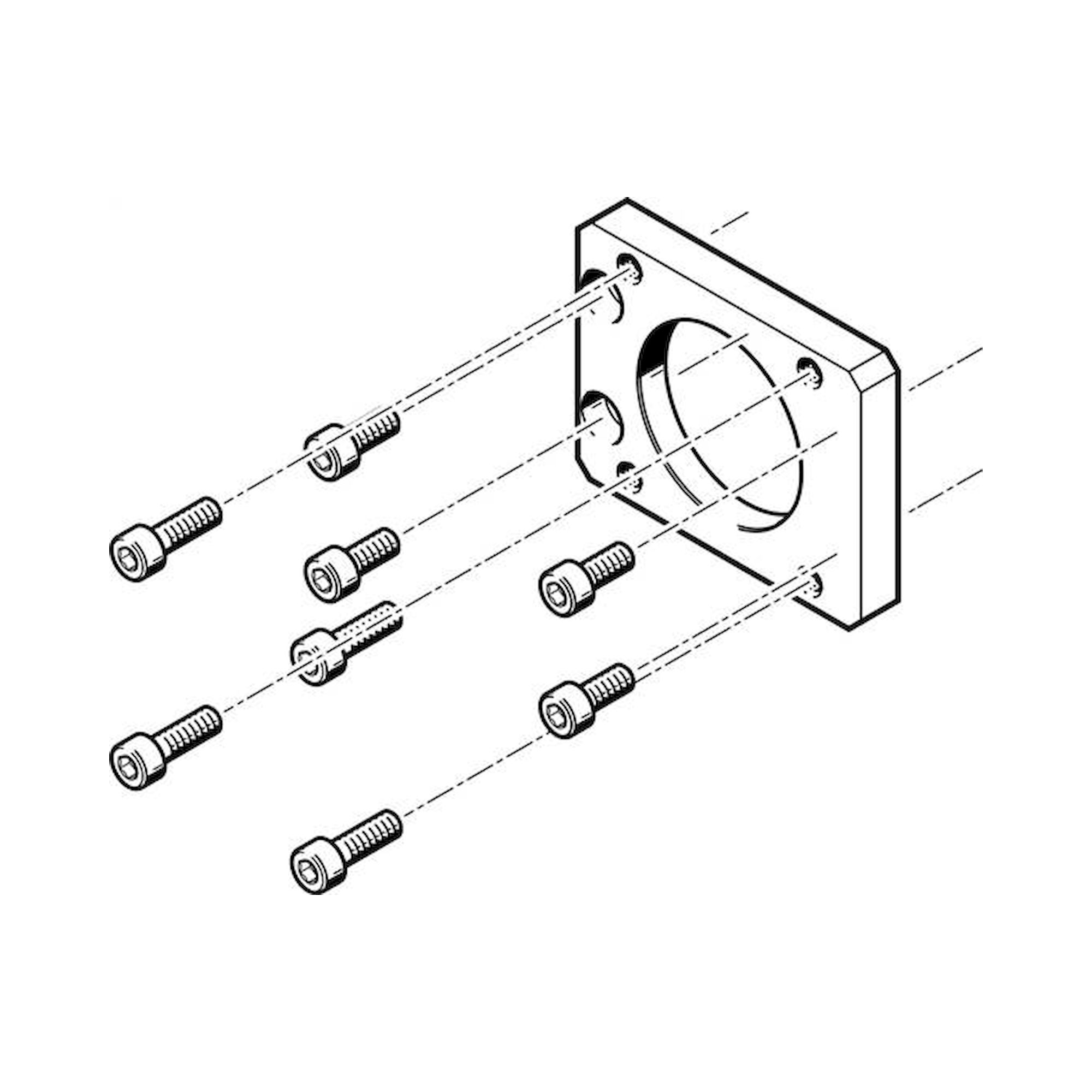 Festo Eamf-A-48B-57A (560694) Motor Flange