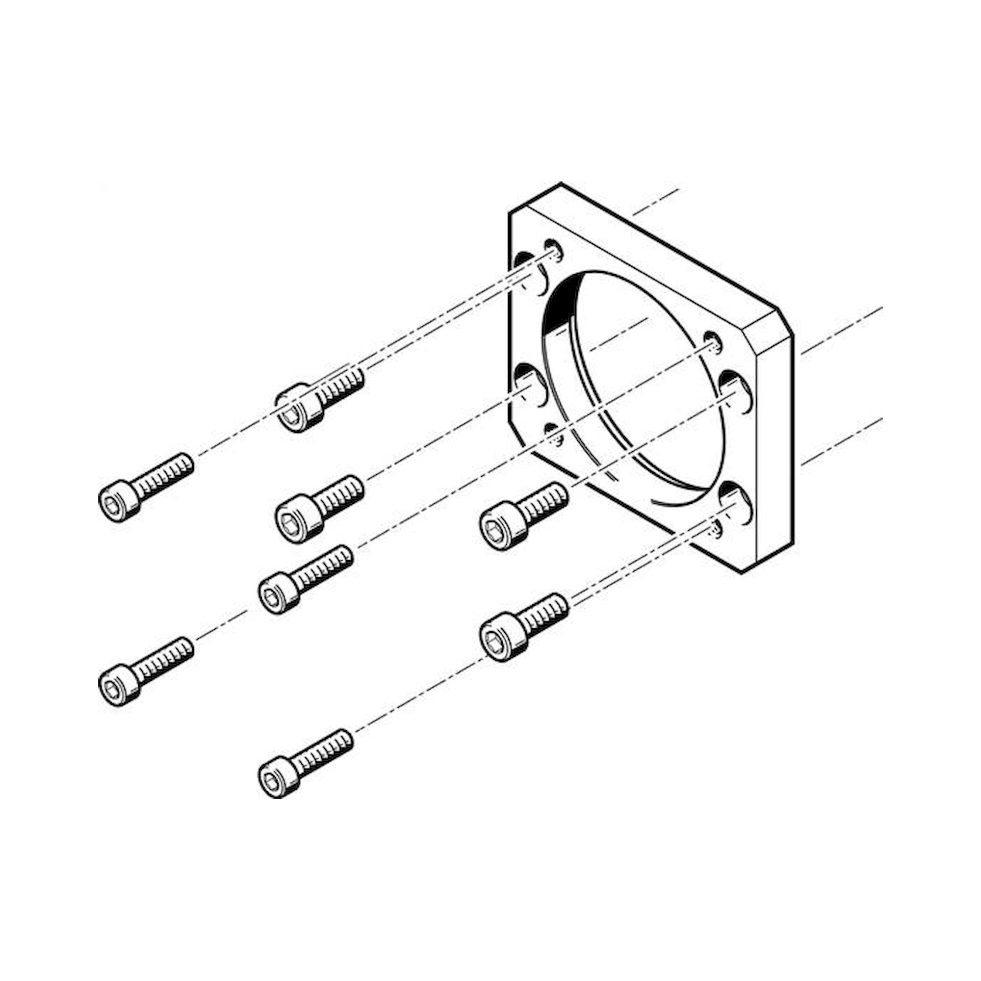 Festo Eamf-A-62B-70A (558179) Motor Flange