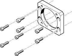 Festo Eamf-A-62B-70A (558179) Motor Flange