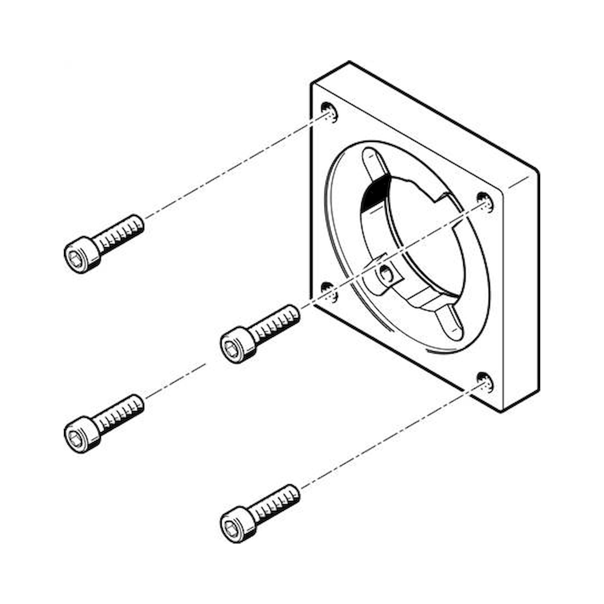 Festo EAMF-A-38A-57A (560692) Motorflansch