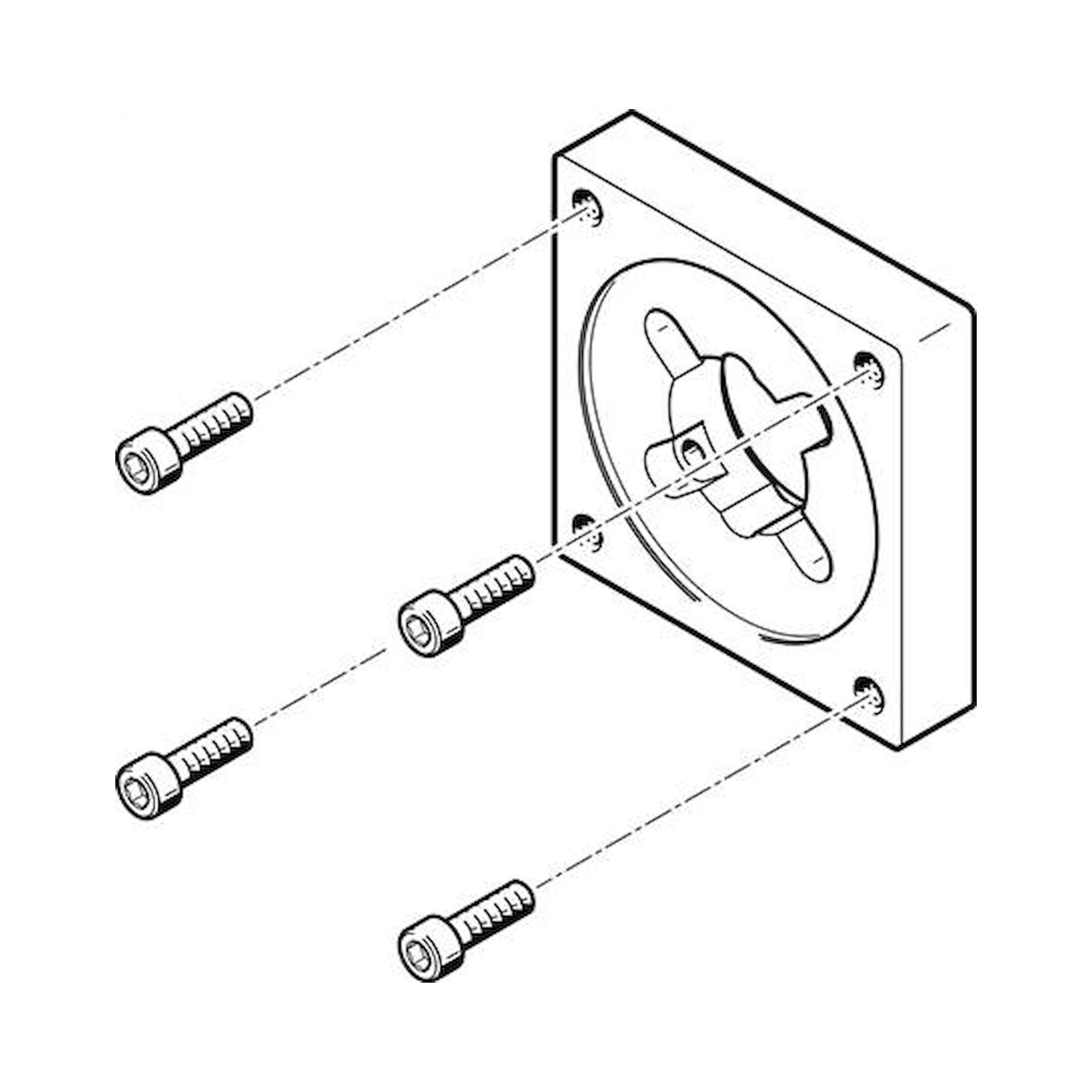 Festo EAMF-A-38A-87A (560693) Motorflansch