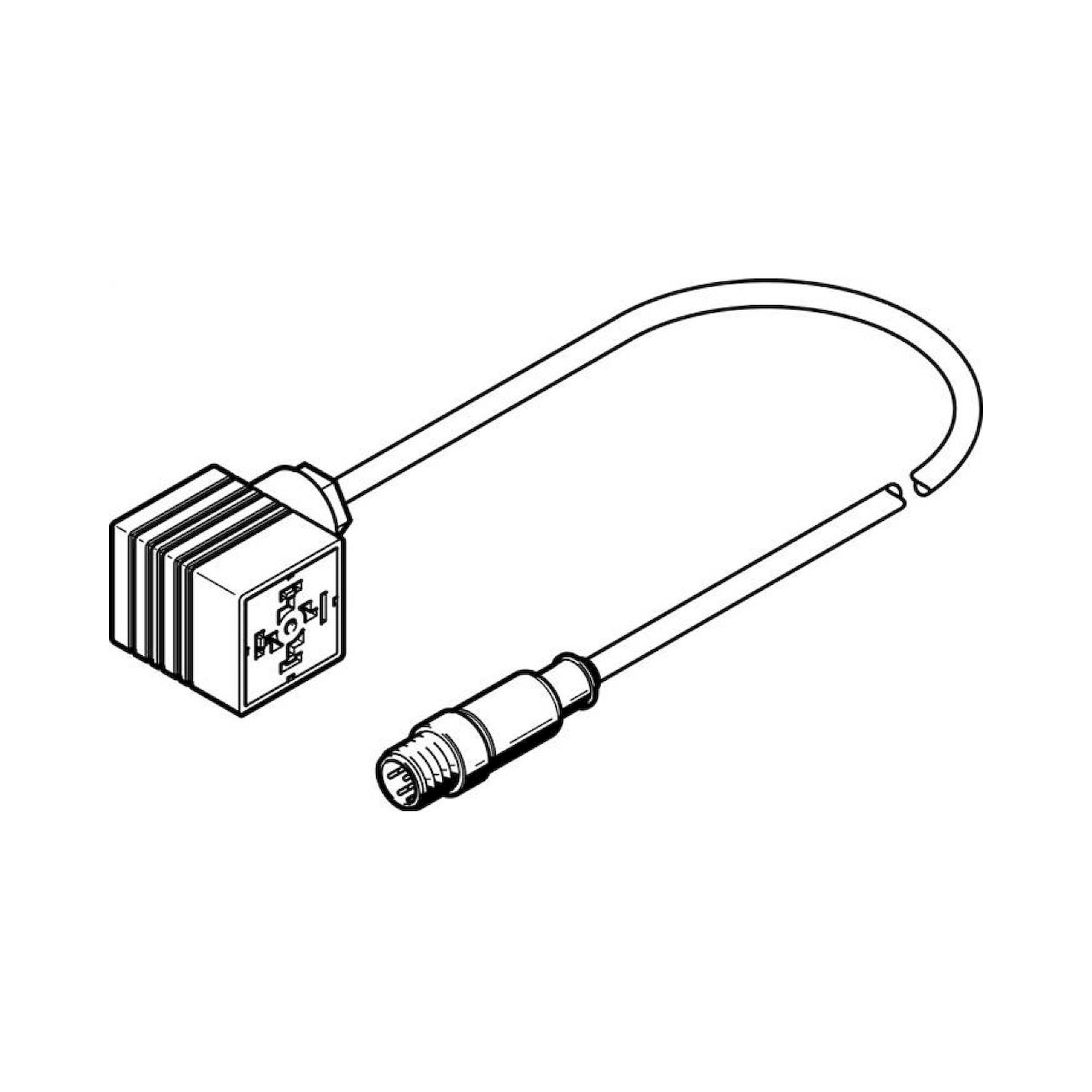 Festo NEBC-A1W3-K-0.3-N-M12G5 (549294) Connecting Cable