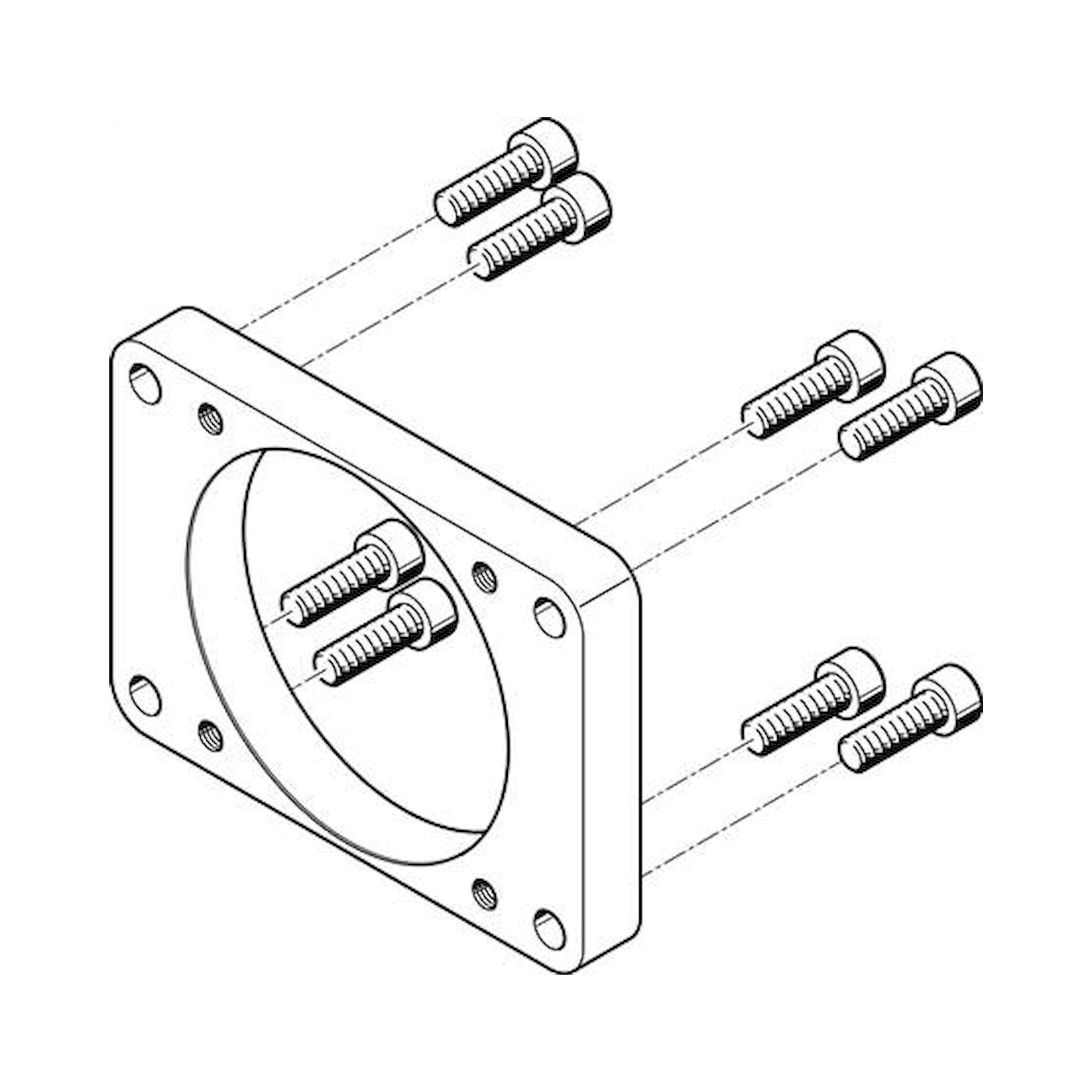 Festo Eamf-A-95B-100A (558182) Motor Flange
