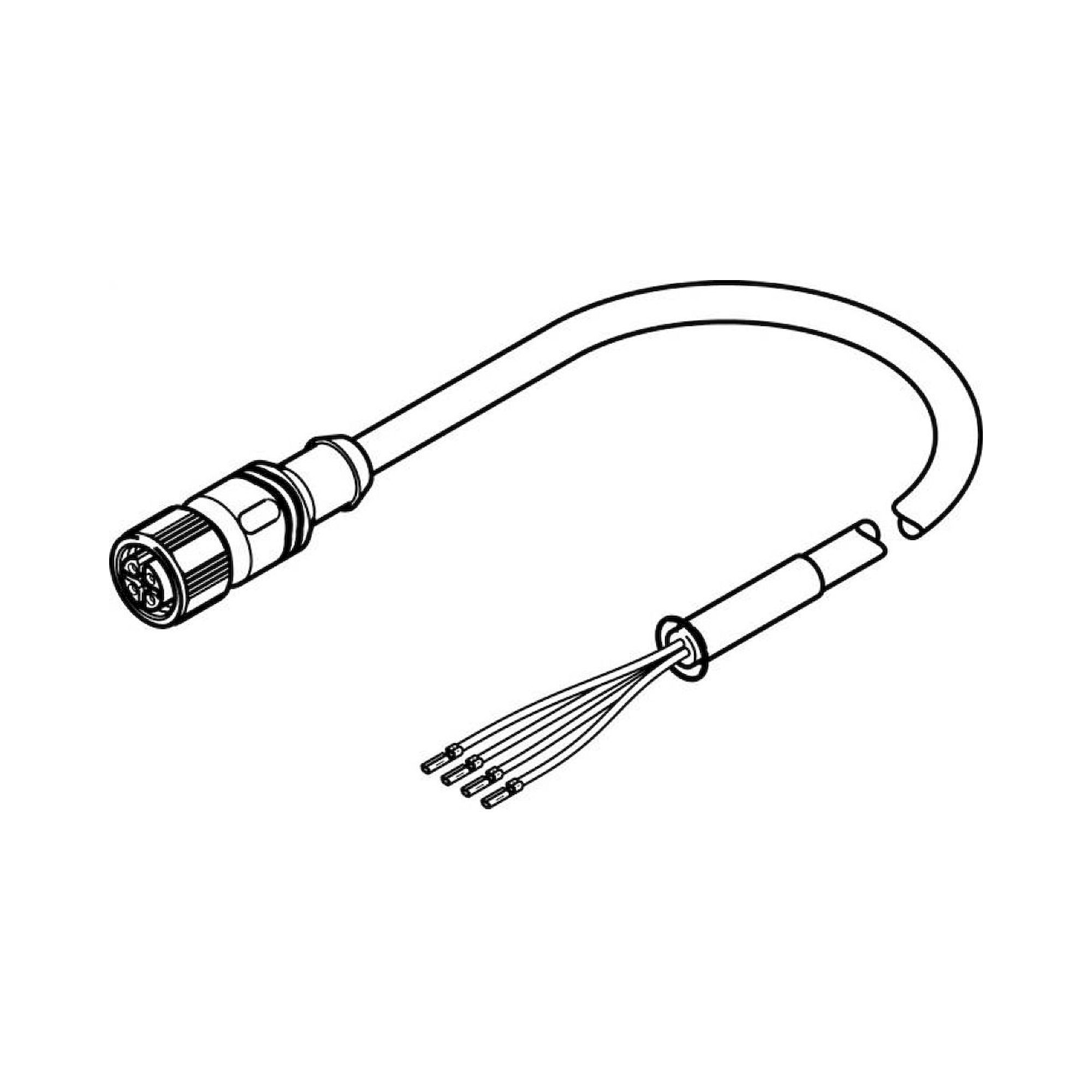 Festo NEBM-M12G4-RS-15-N-LE4 (571907) Motor Cable