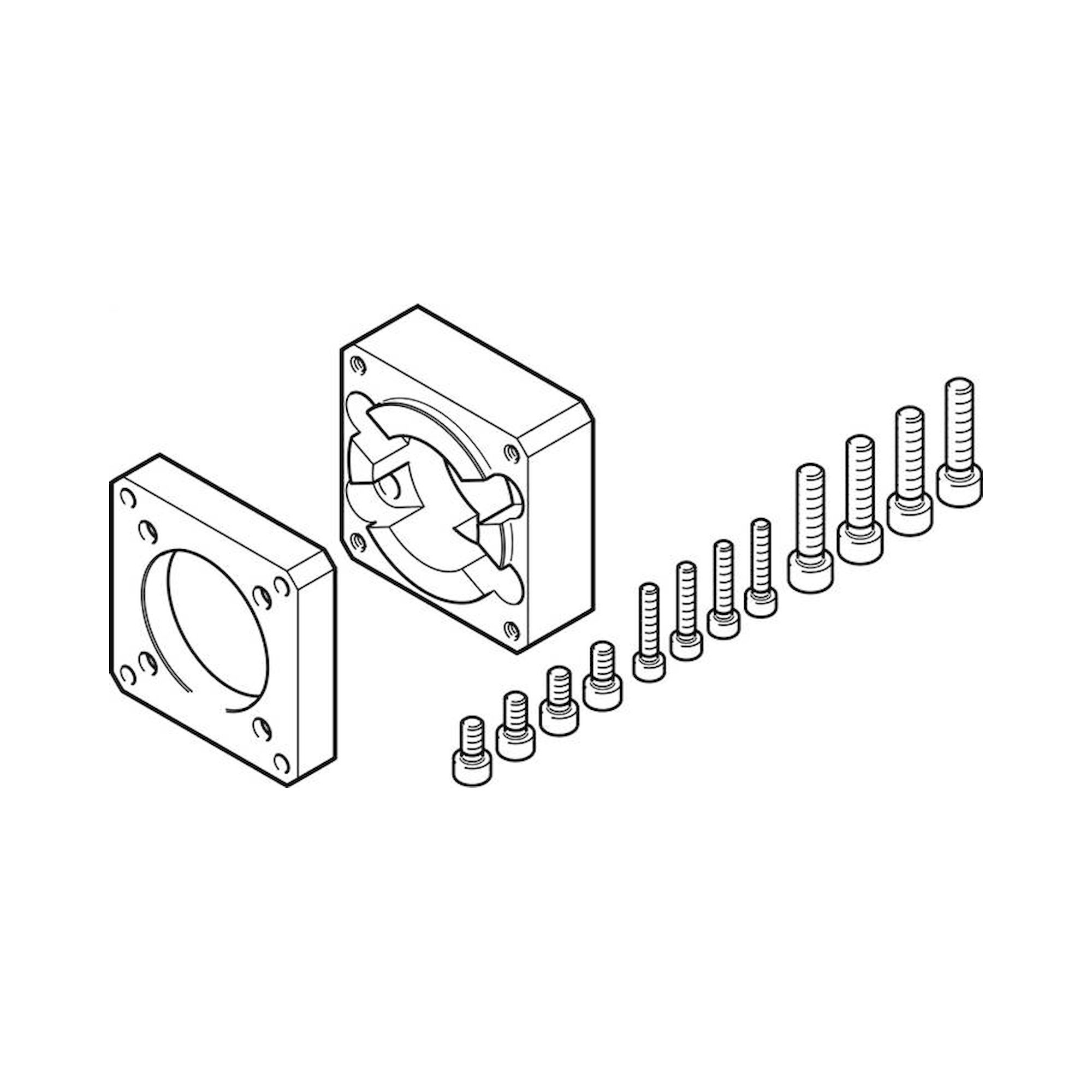 Festo Eamf-A-43D-60G/H (1597579) Motor Flange