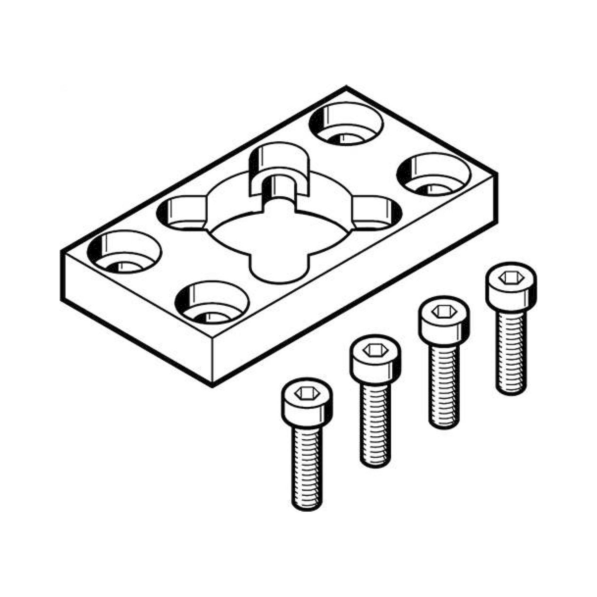 Festo DAMF-F7-40 (1405218) Flange Mounting