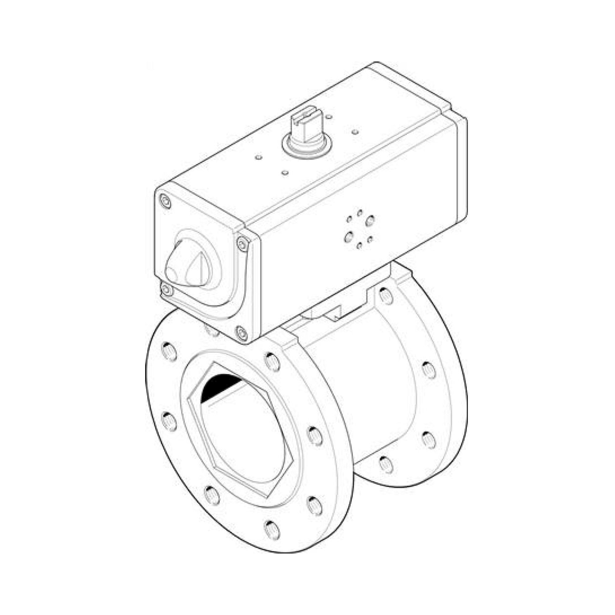 Festo VZBC-100-FF-16-22-F0710-V4V4T# (1915410) Kugelhahn-Antriebsei