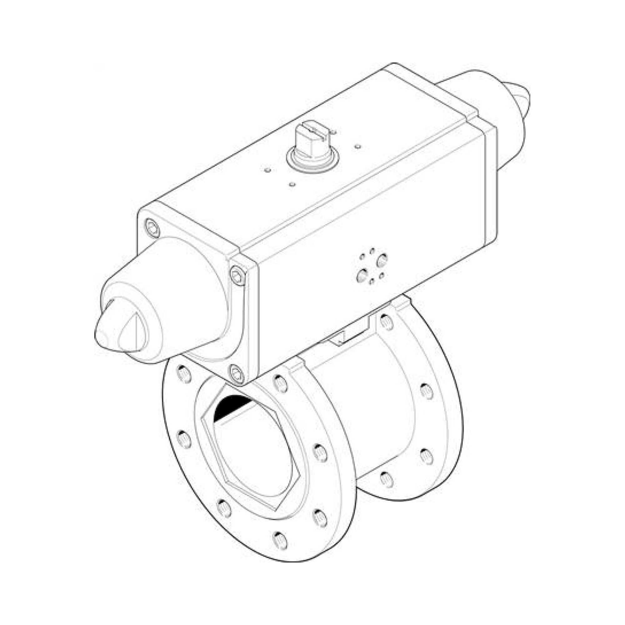 Festo VZBC-80-FF-16-22-F07-V4V4T-PS# (1915409) Kugelhahn-Antriebsei