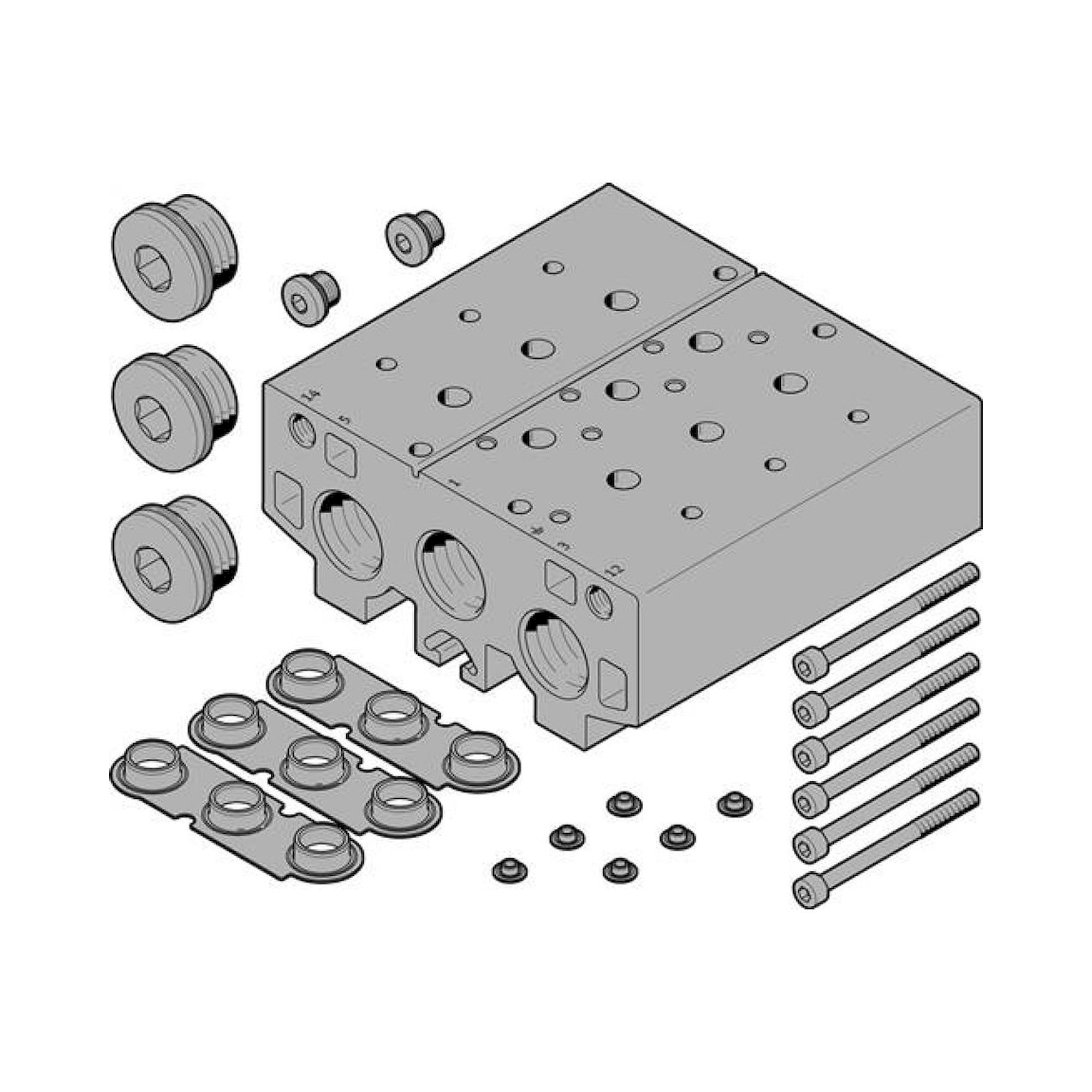 Festo VABM-B10-30E-G34-10 (8026367) Anschlussblock