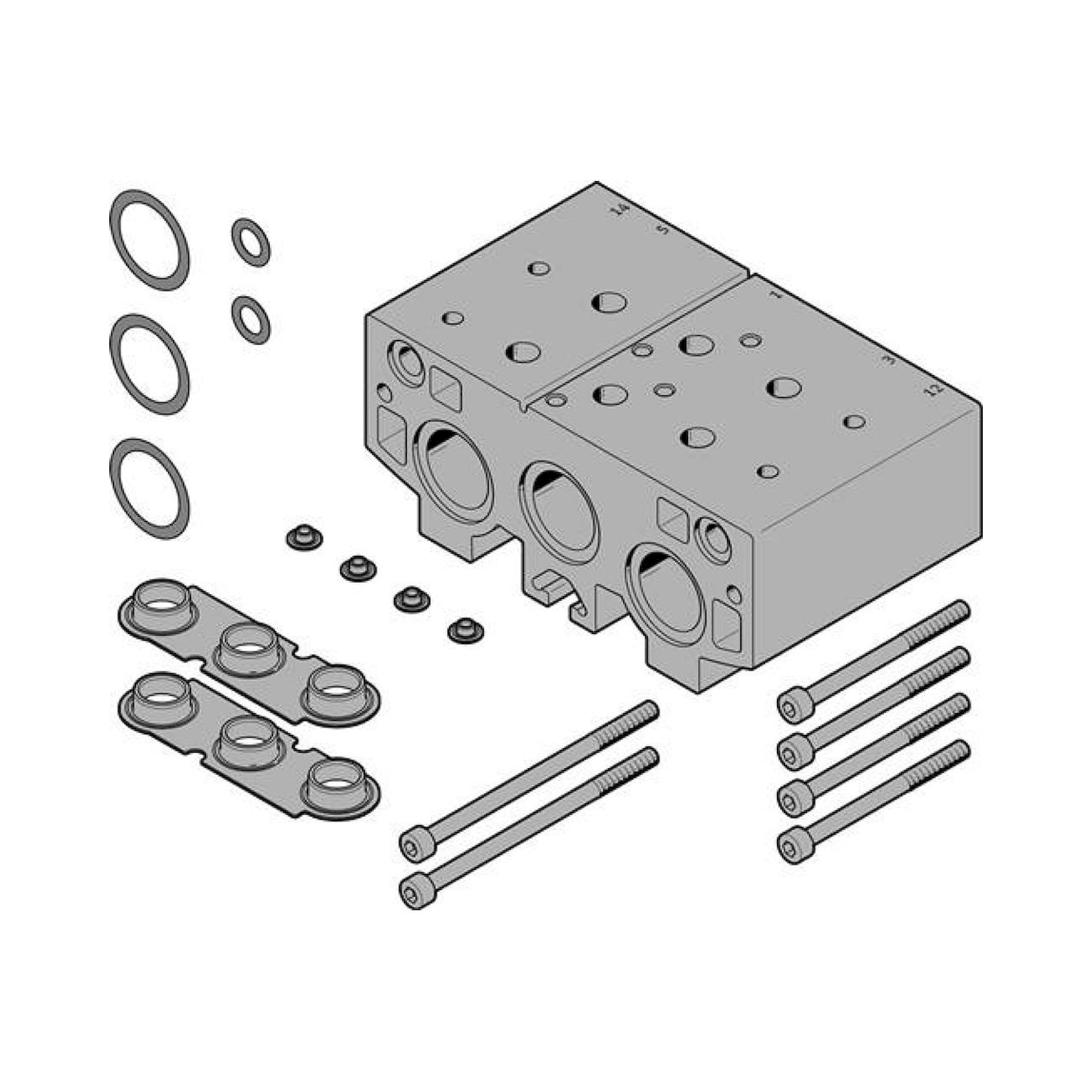Festo VABM-B10-30EEE-G34-2 (8026431) Manifold Block