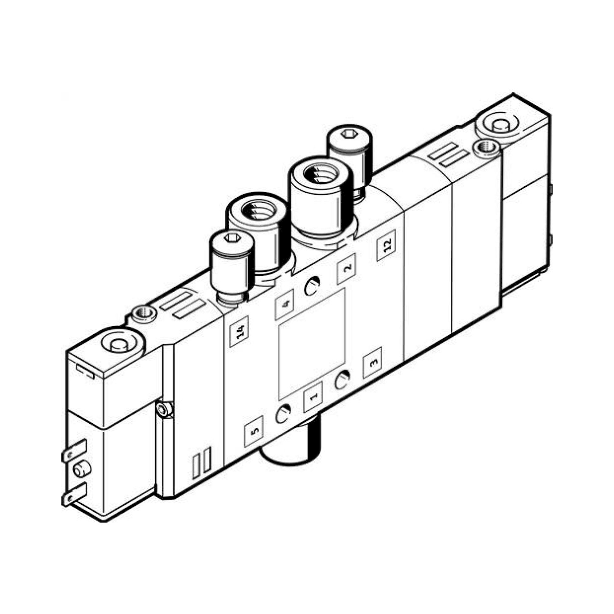 Festo CPE10-M1BH-5/3ES-QS6-B (533156) Solenoid Valve