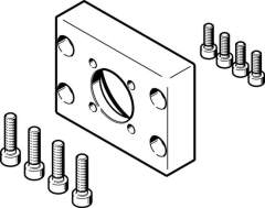 Festo Eamf-A-48B-40G (4067069) Motor Flange