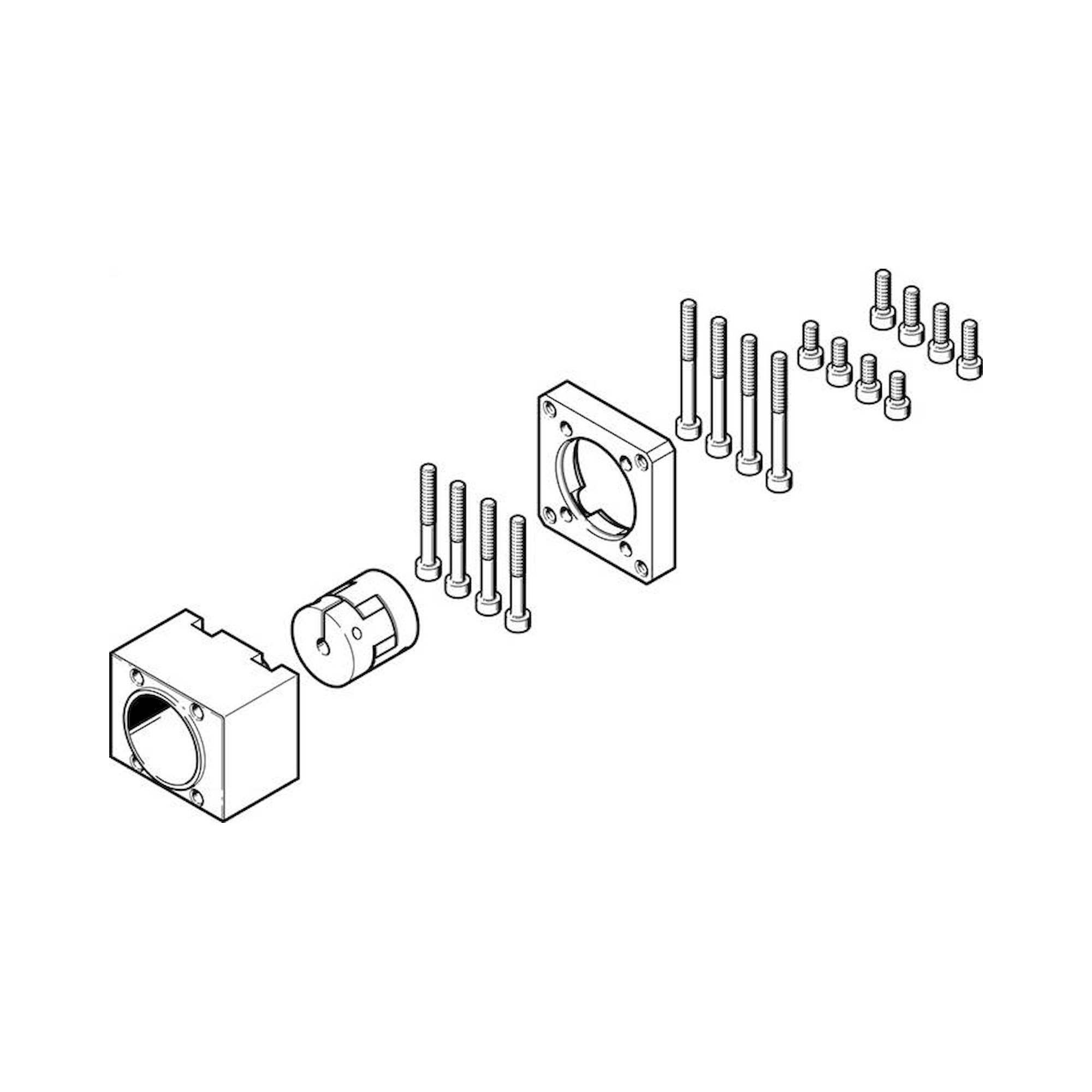 Festo EAMM-A-S38-55A-G2 (3637967) Axialbausatz
