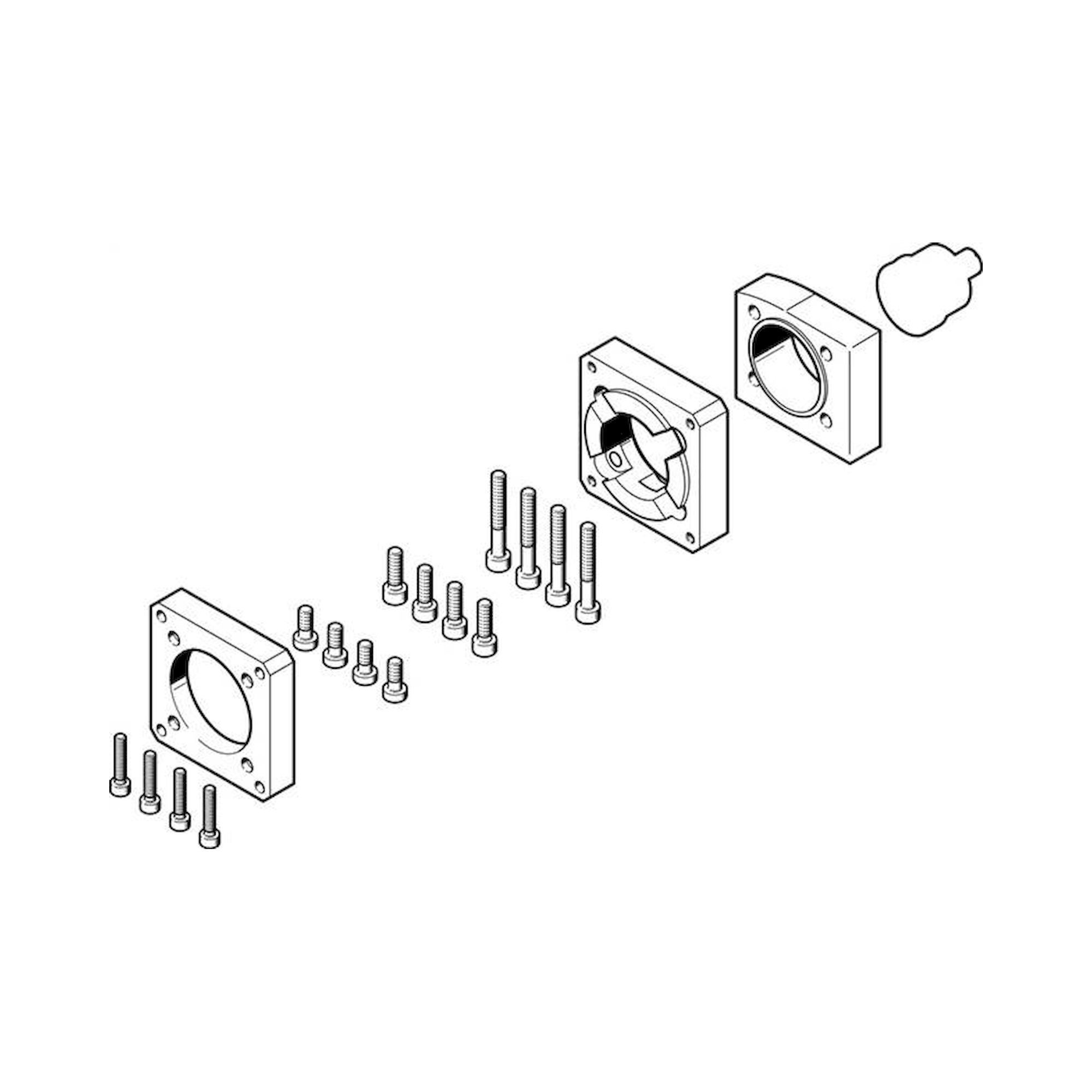 Festo EAMM-A-L38-55A (3683331) Axialbausatz
