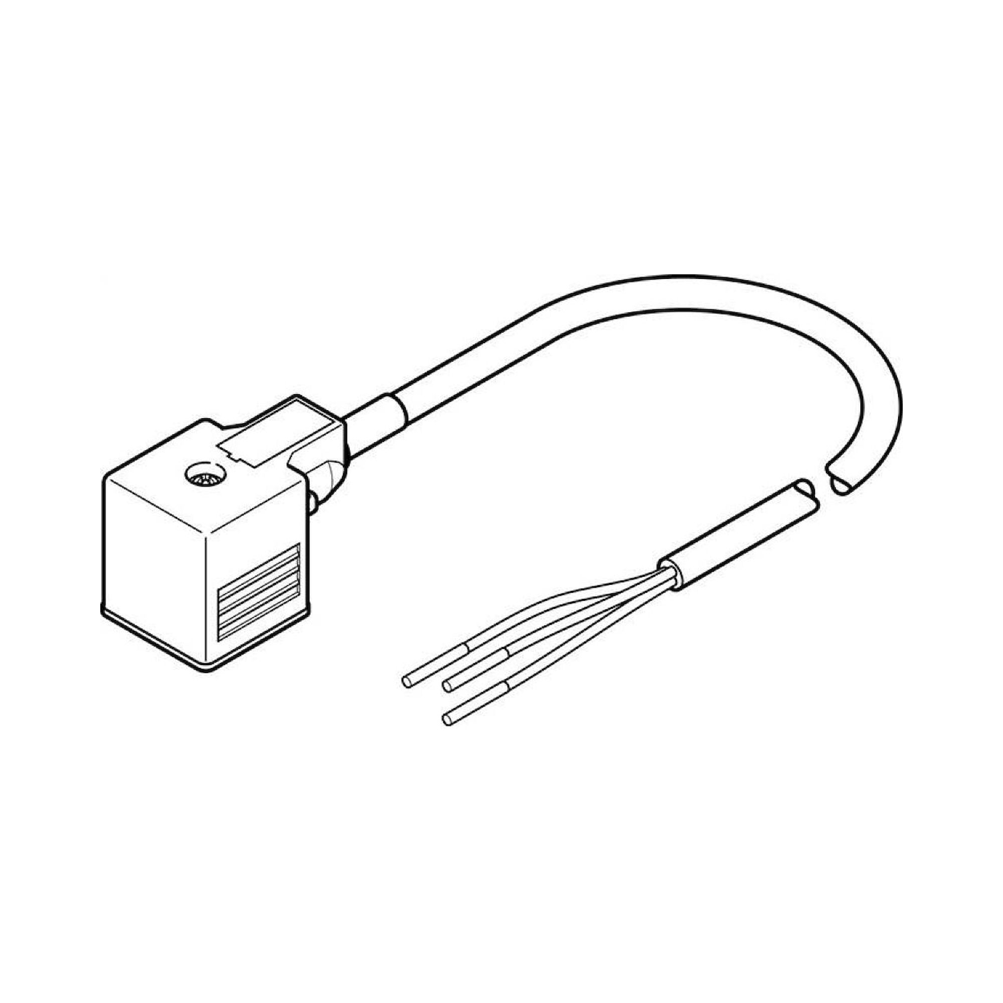 Festo NEBV-A1W3F-P-K-0.6-N-LE3 (3679776) Connecting Cable