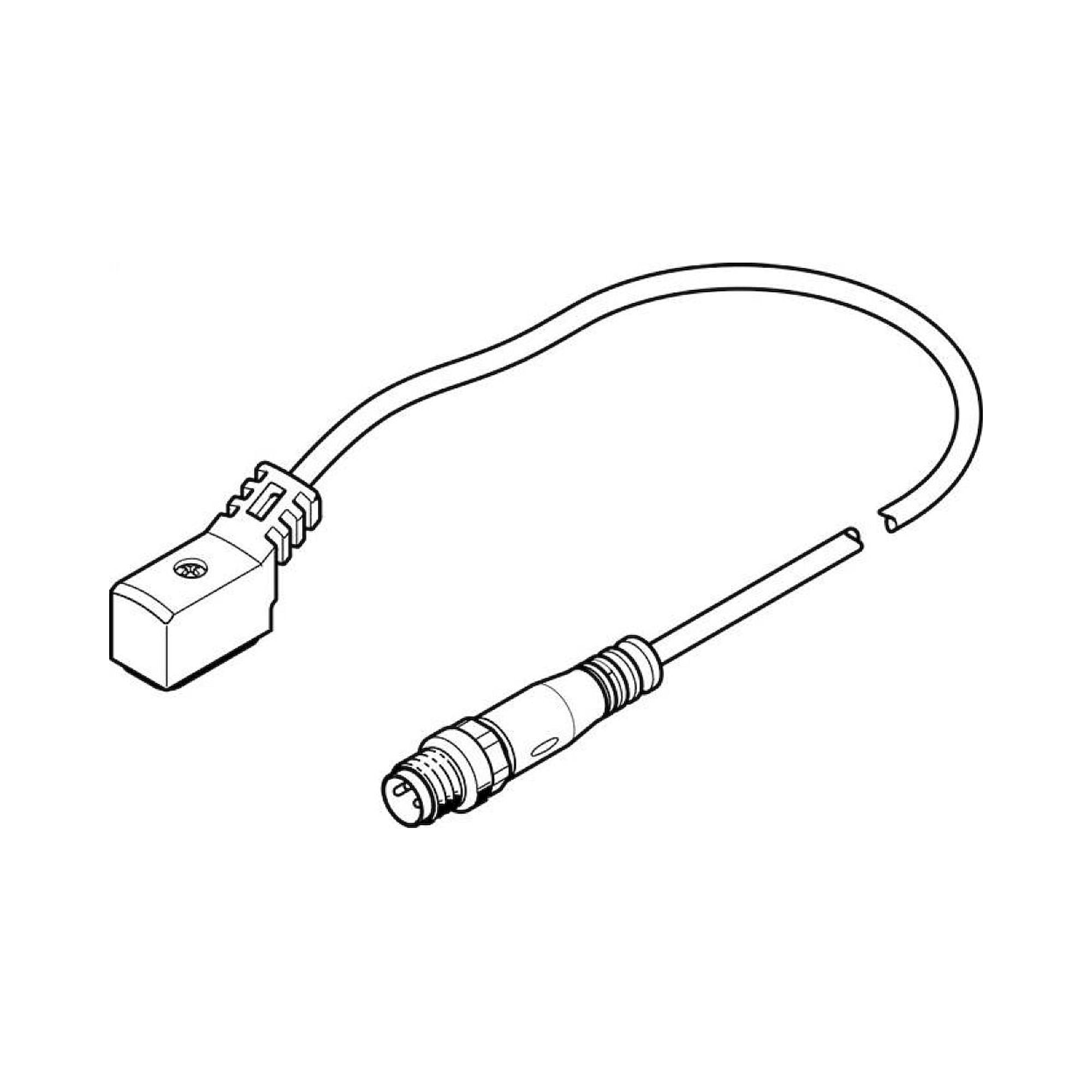 Festo NEBV-Z4WA2L-R-E-2.5-N-M8G3-S1 (8047684) Verbindungsleitung