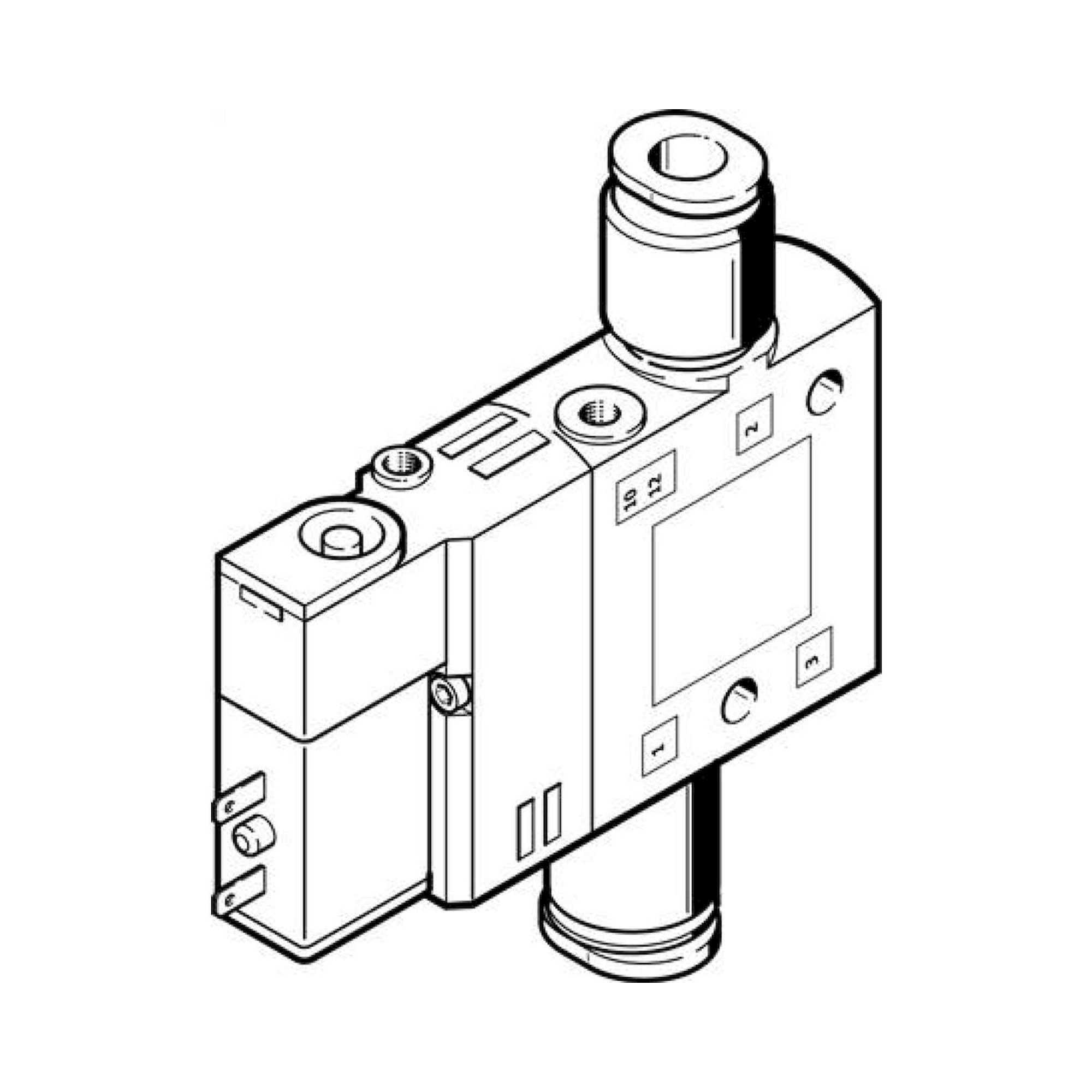 Festo CPE10-M1BH-3GL-QS-6 (196847) Solenoid Valve