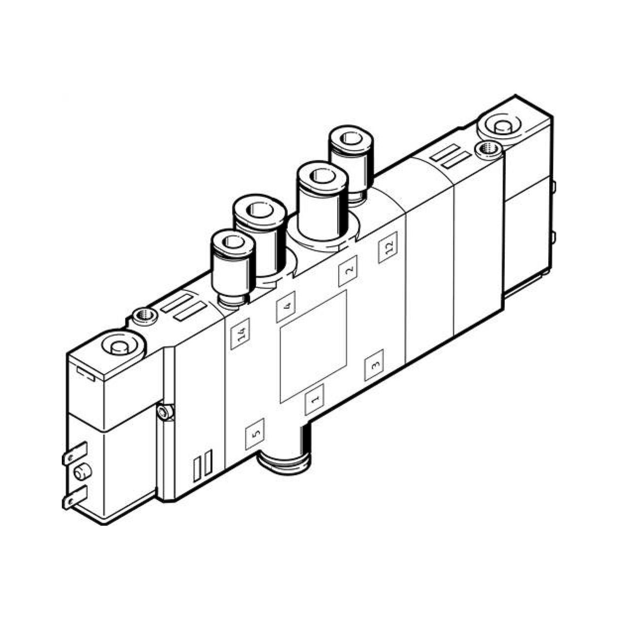 Festo CPE14-M1BH-5/3ES-QS-6 (196901) Solenoid Valve
