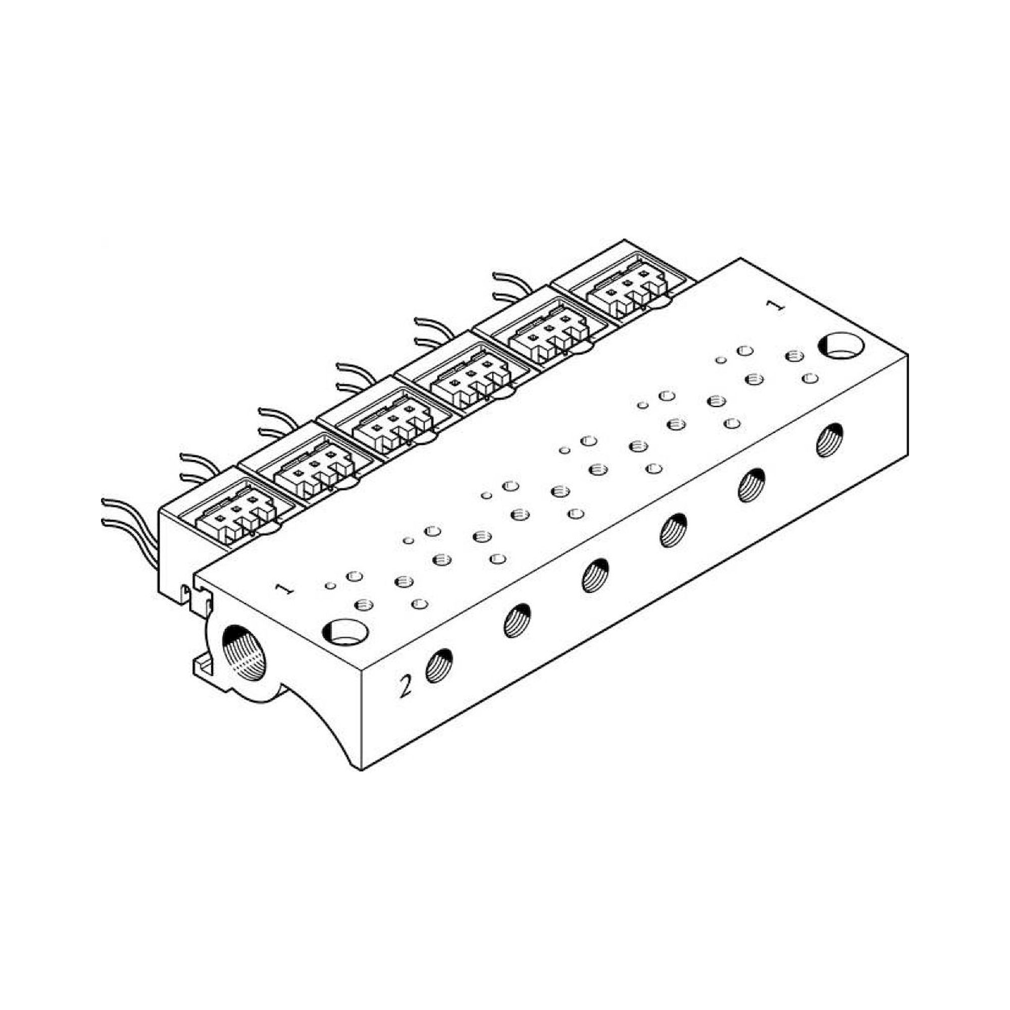 Festo MHA1-P2-2-M3-PI (197227) Manifold Block