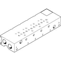 Festo MHA1-PR10-3-M3-PI-PCB (197251) Manifold Block