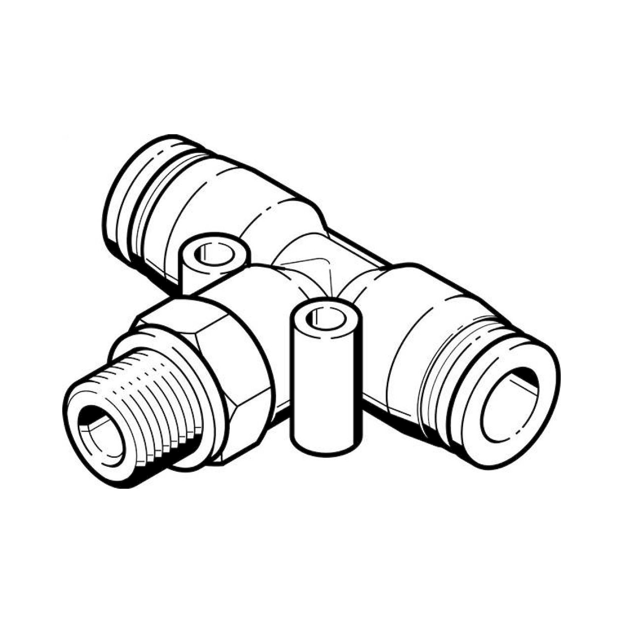 Festo QST-G3/8-16 (186349) Push-In T-Fitting