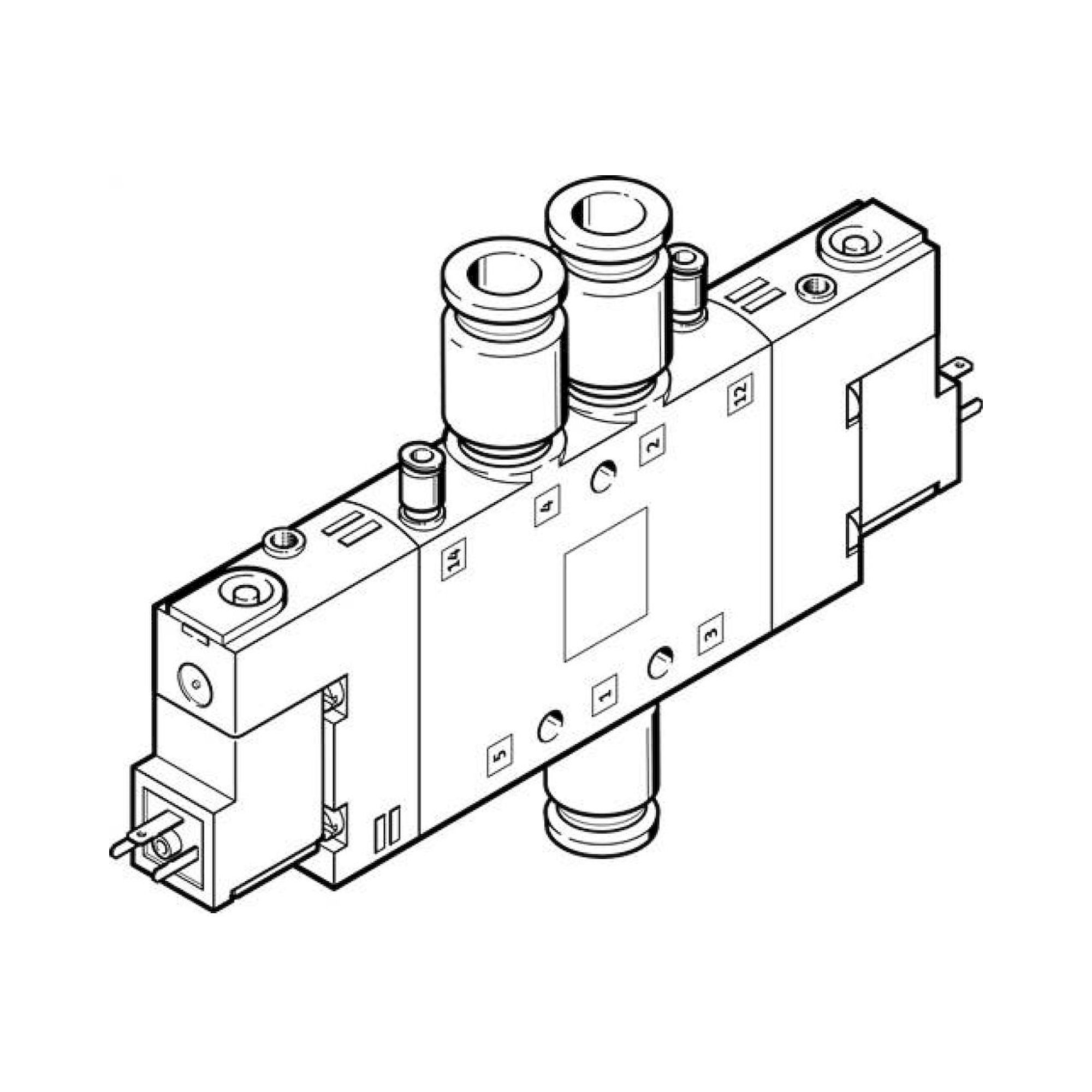 Festo CPE18-M1H-5JS-QS-10 (163163) Solenoid Valve