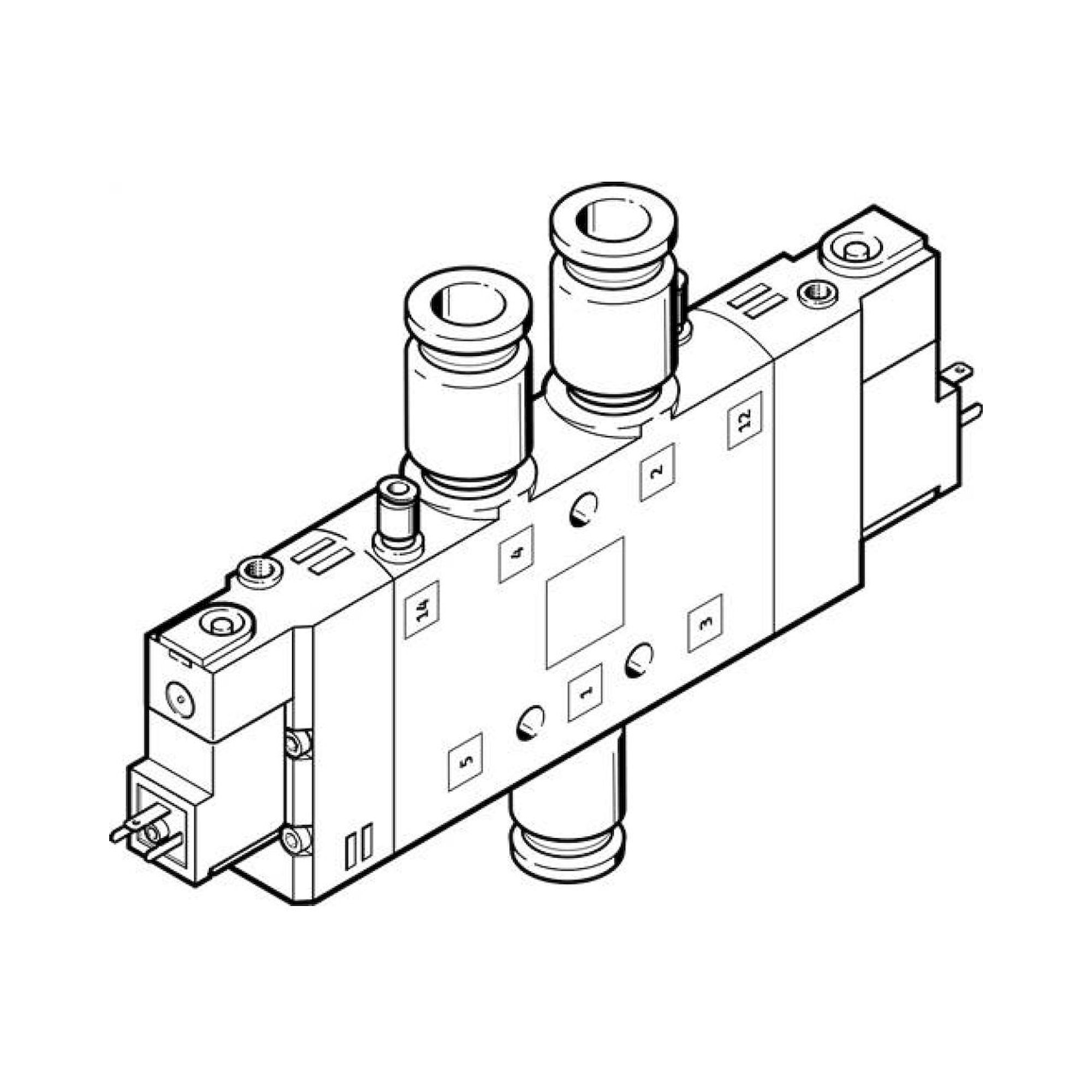 Festo CPE24-M1H-5JS-QS-10 (163179) Solenoid Valve