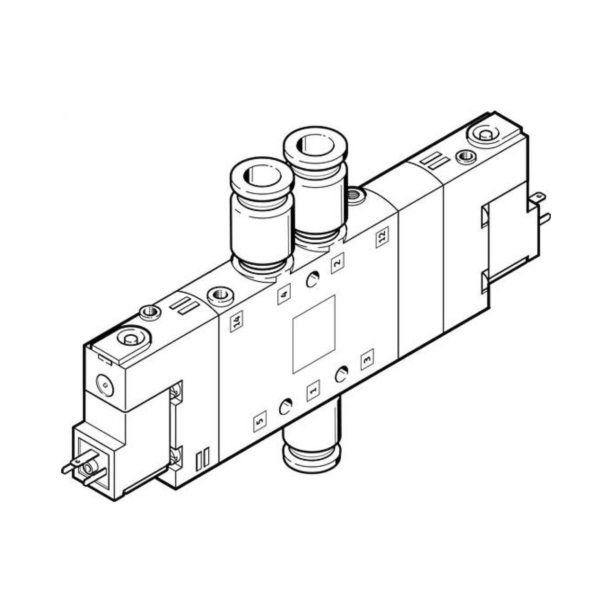 Festo CPE18-M1H-5/3G-QS-10 (170259) Solenoid Valve