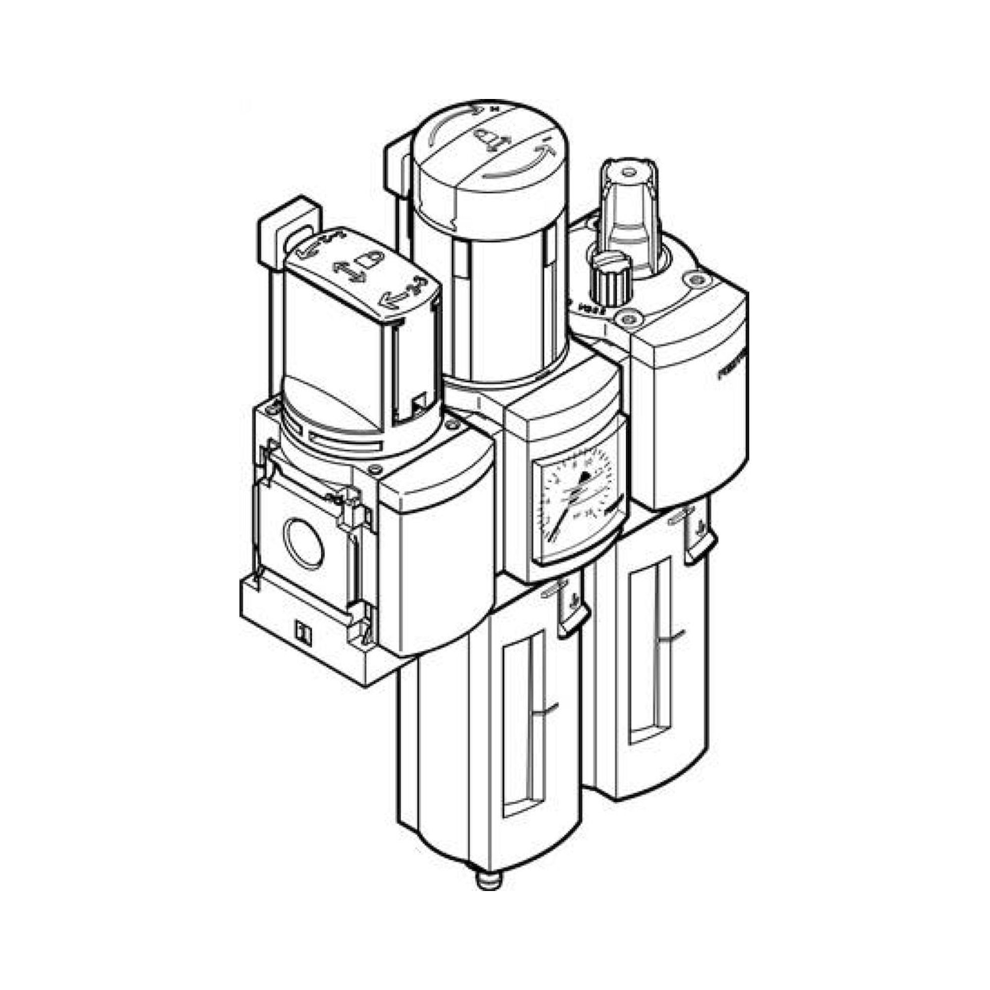 Festo MSB6-1/2:C3J2M1-WP (542278) Service Unit Combinat
