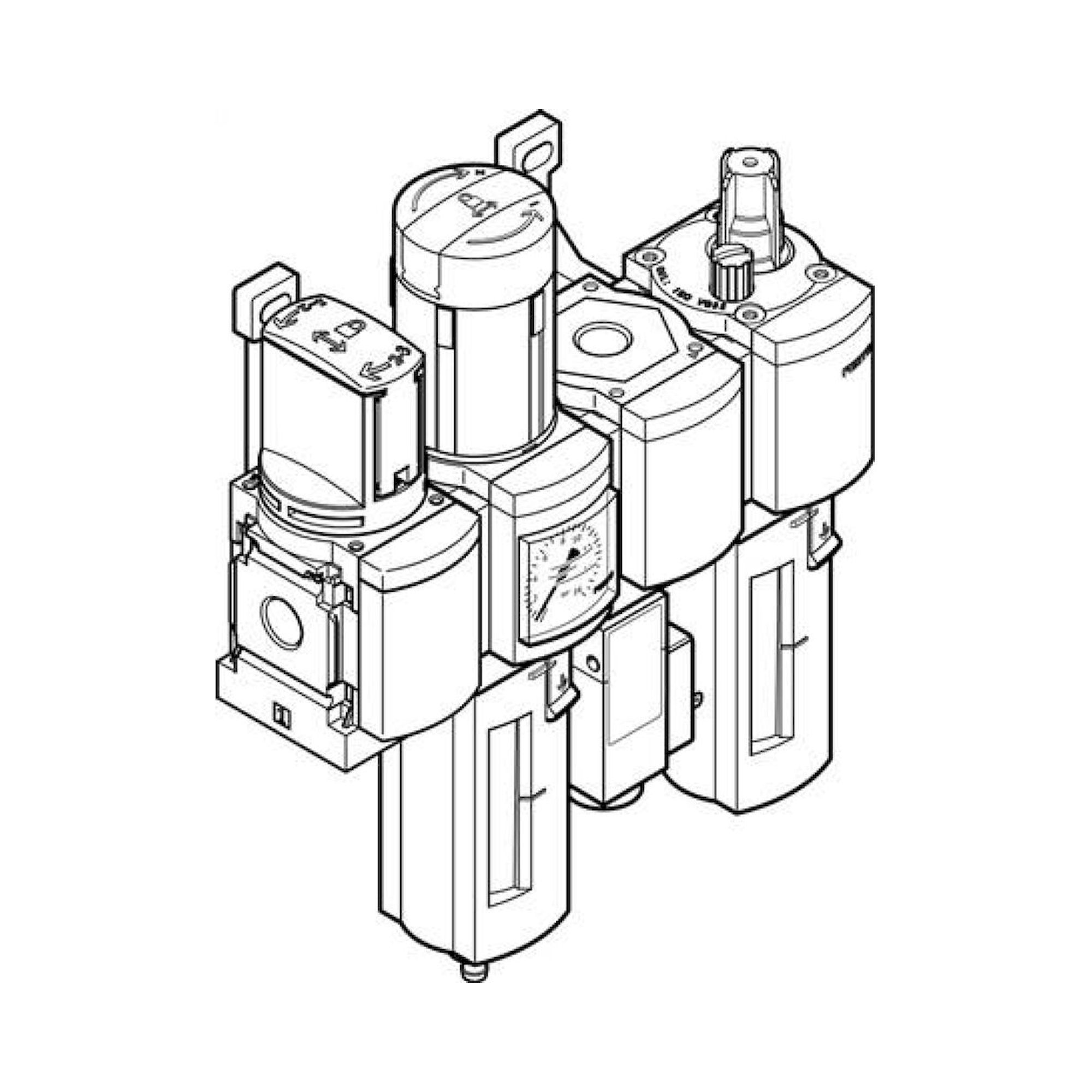 Festo MSB4-1/4:C3J1F3M1-WP (542295) Service Unit Combinat