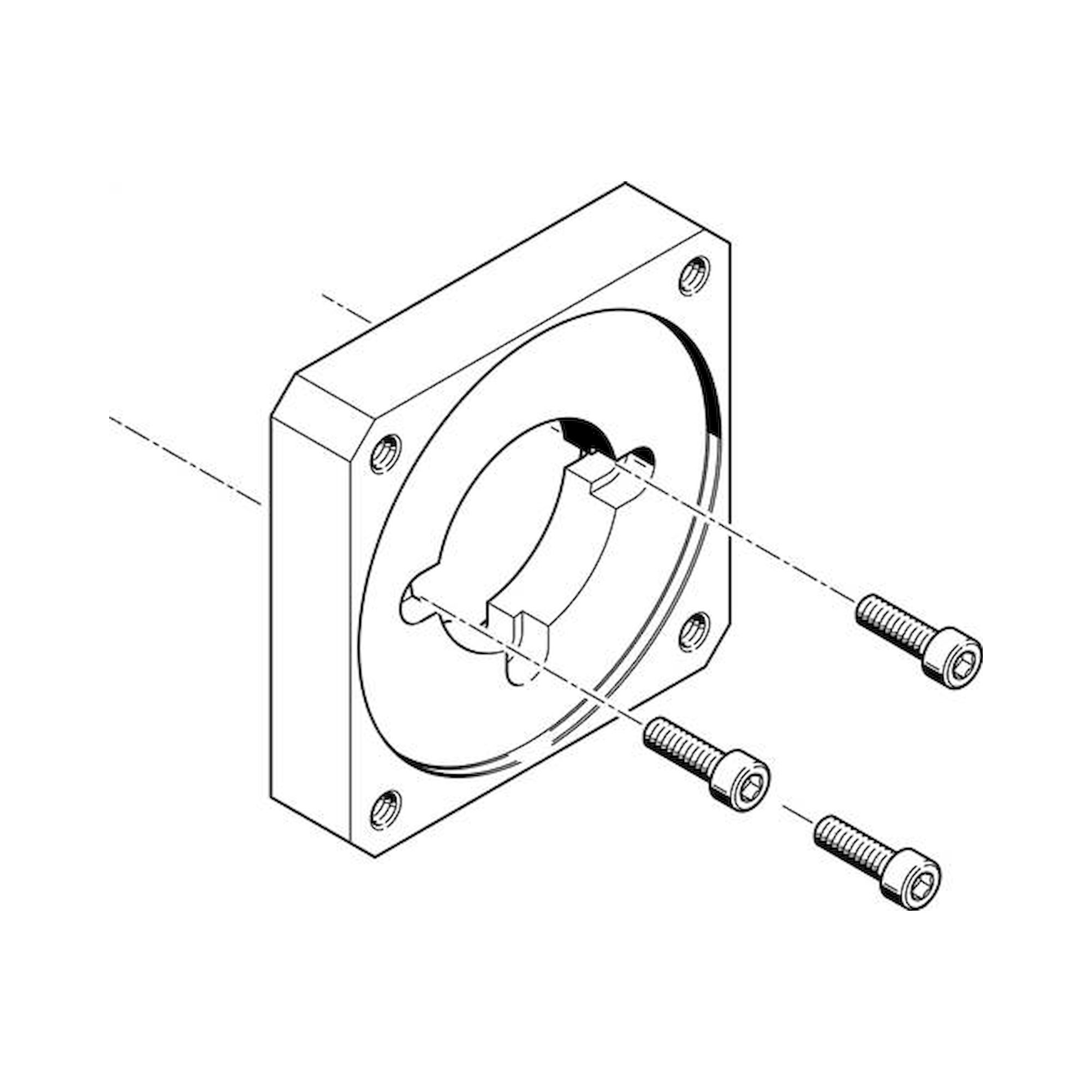 Festo EAMF-A-64A/C/D-100A (529947) Motorflansch